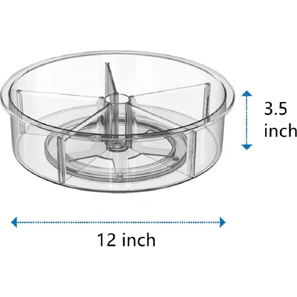 Slideep Organizador Giratorio Redondo 30.5 cm - 2 Paquetes