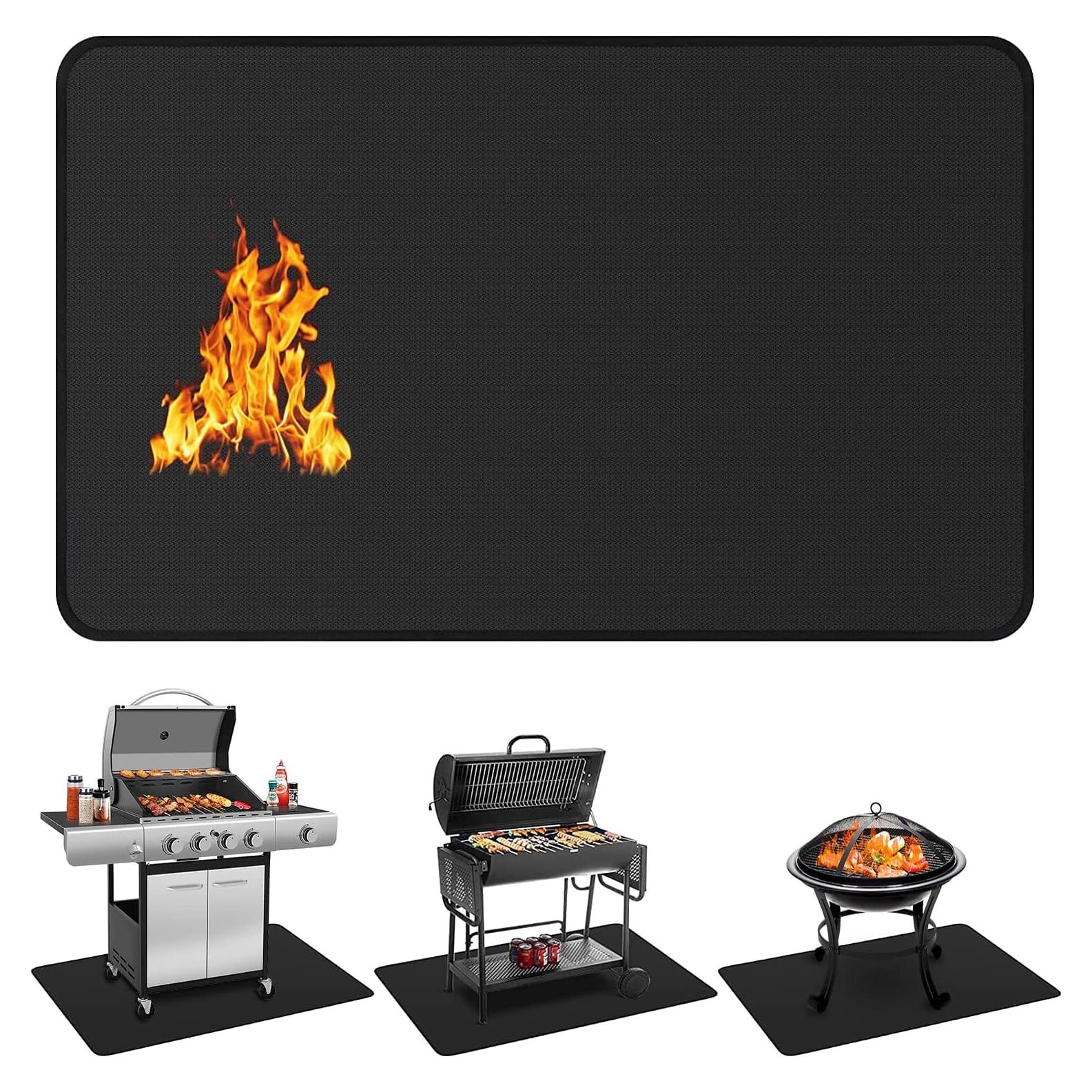 Alfombrilla para Parrilla Protebox 152x102 cm Resistente al Fuego
