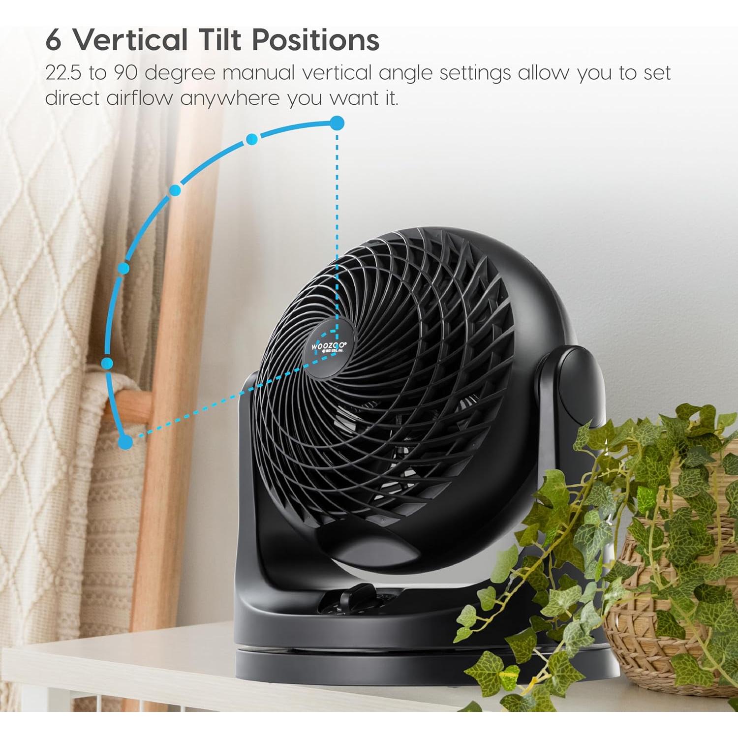 Ventilador de Escritorio IRIS WOOZOO Oscilante 3 Velocidades