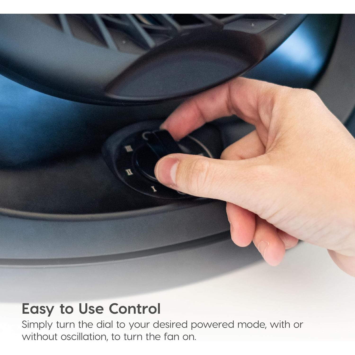 Ventilador de Escritorio IRIS WOOZOO Oscilante 3 Velocidades