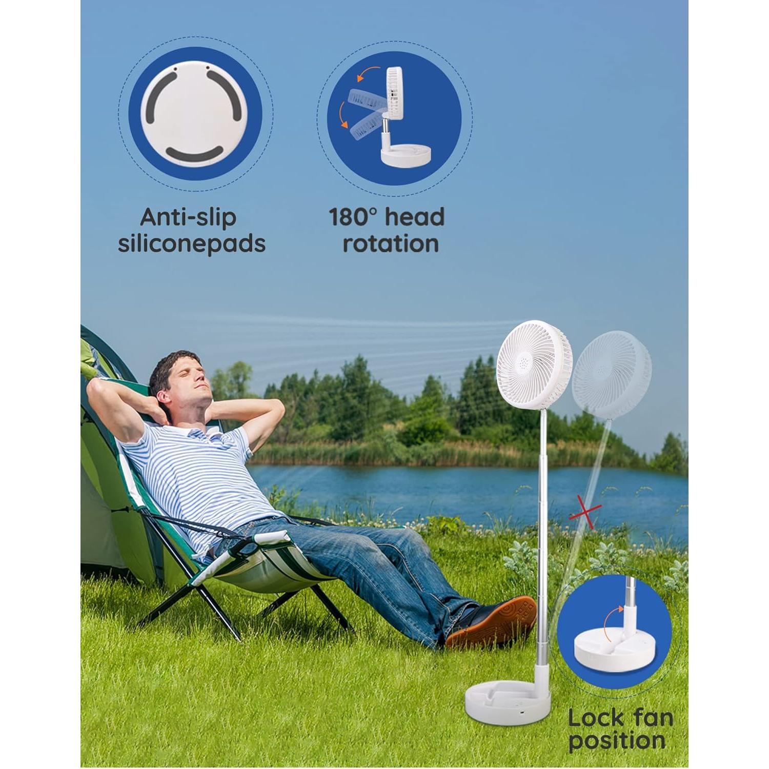 Ventilador de Mesa Portátil Primevolve PF11R Blanco 7200mAh