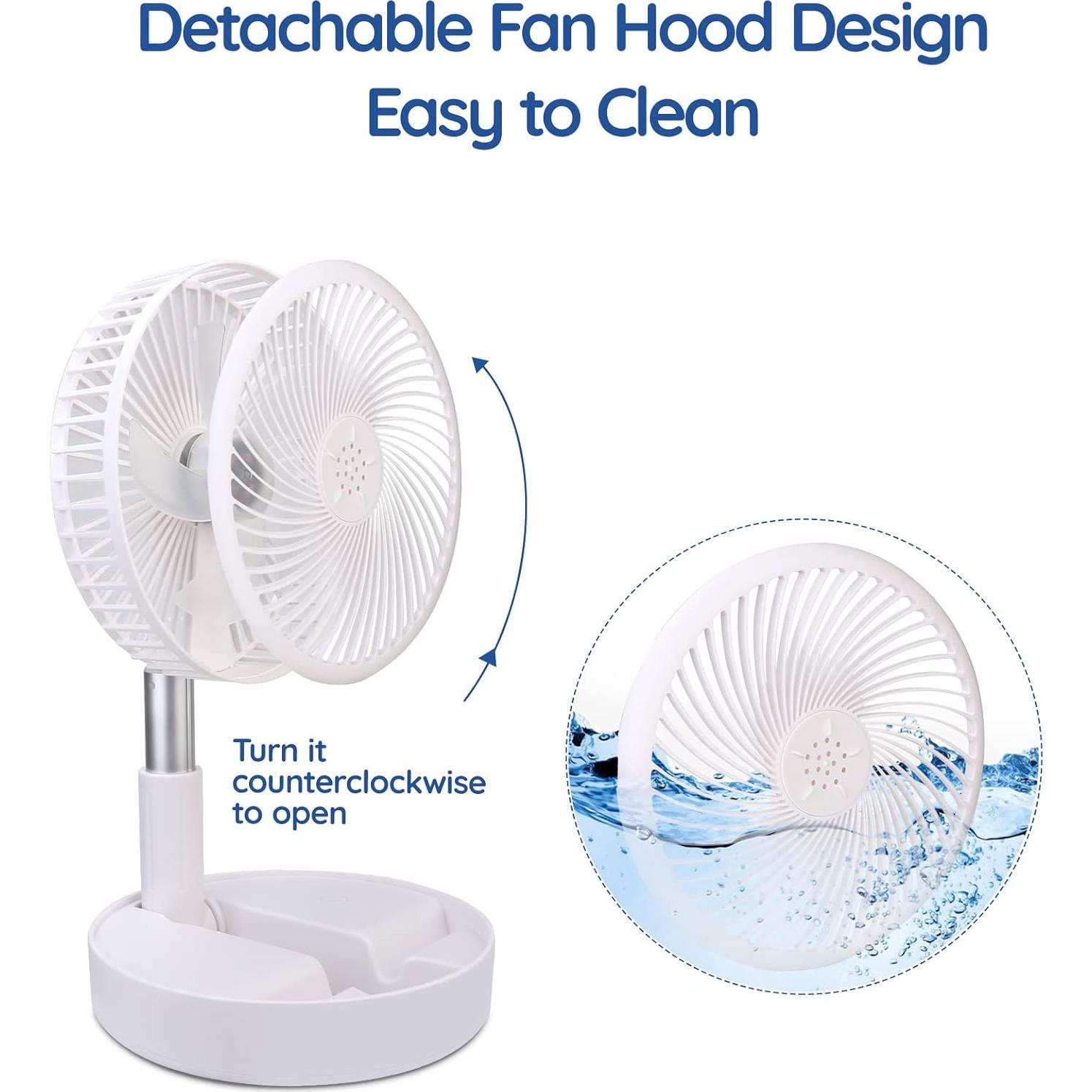 Ventilador de Mesa Portátil Primevolve PF11R Blanco 7200mAh