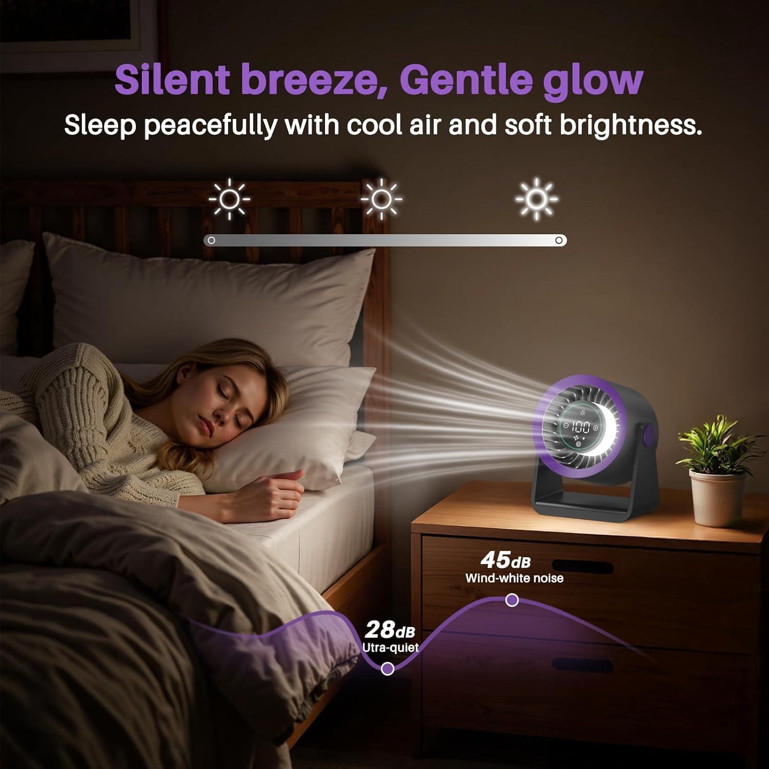 Ventilador de Escritorio Ausic DF04 Ultra-silencioso 15200mAh