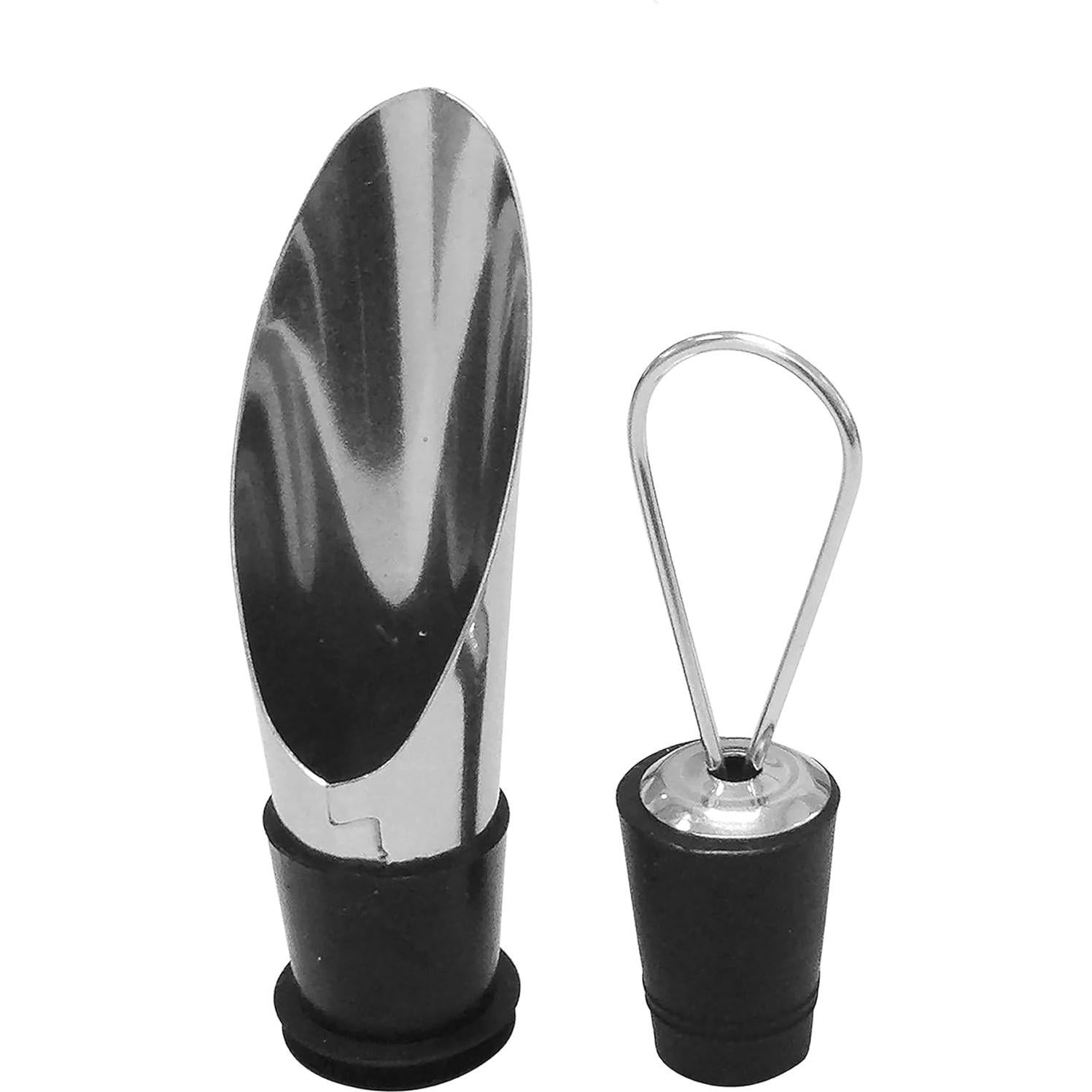 Juego de Vino Kalorik con Abrebotellas y Conservador Gris