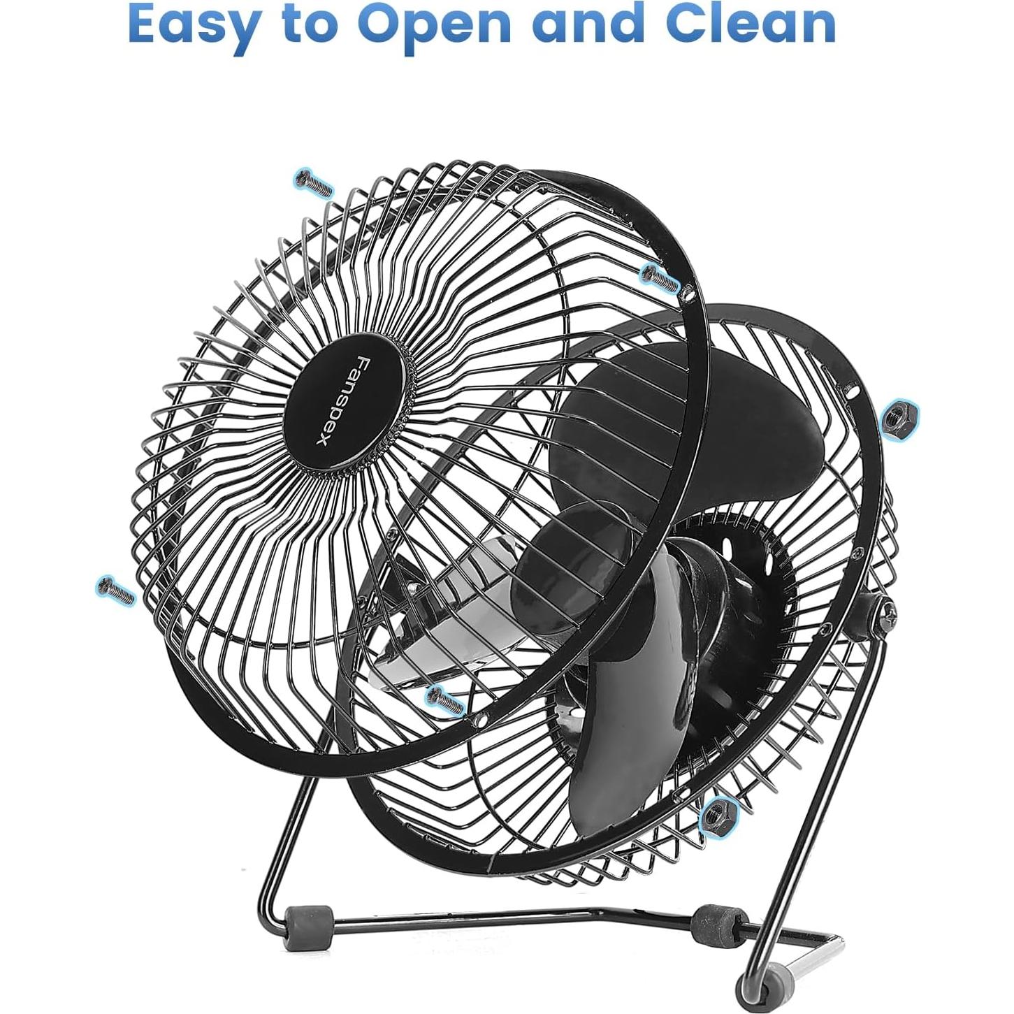 Ventilador de Escritorio USB Fanspex 6 Pulgadas Silencioso 36 dB