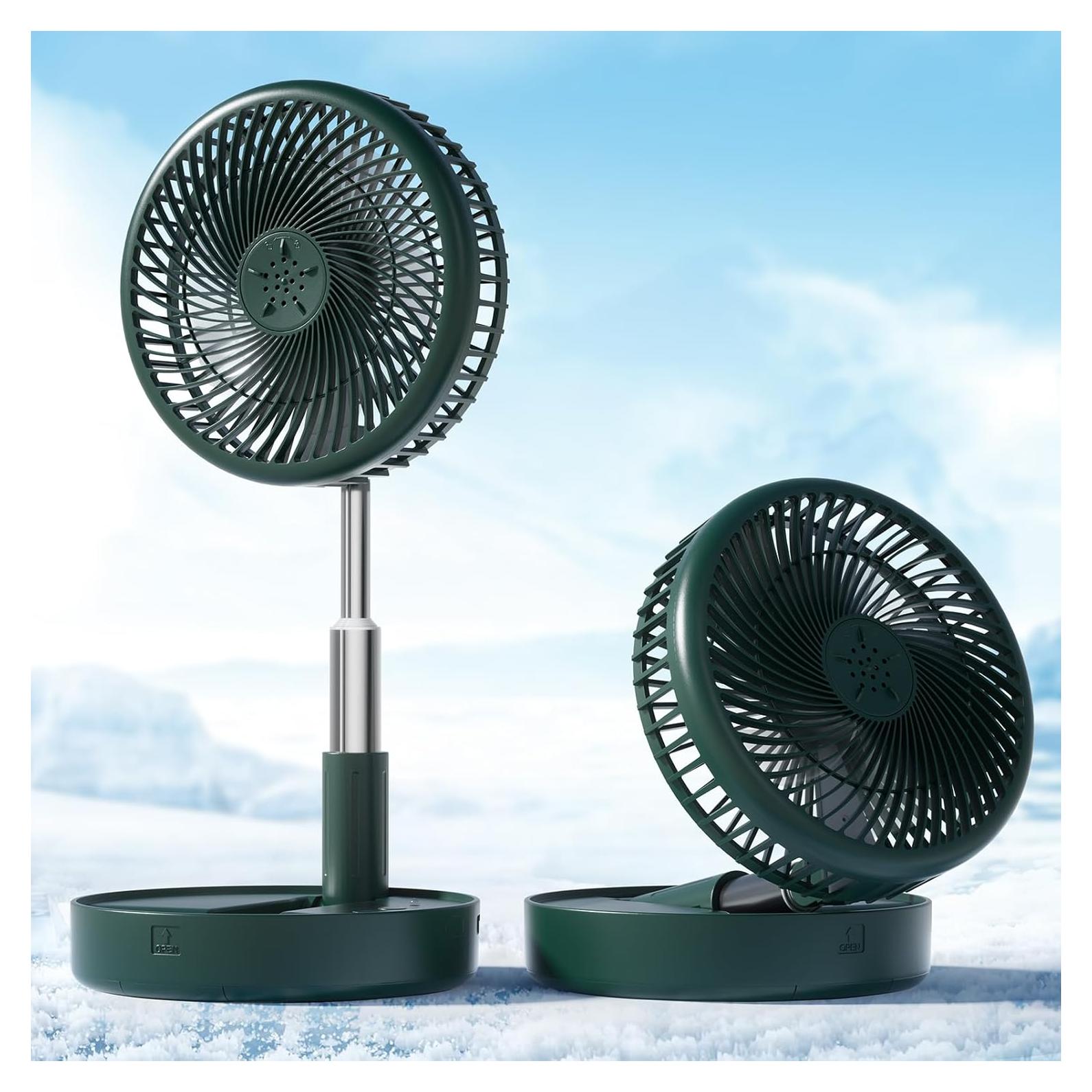 Ventilador de Mesa Portátil Primevolve PF11R Verde 4 Velocidades