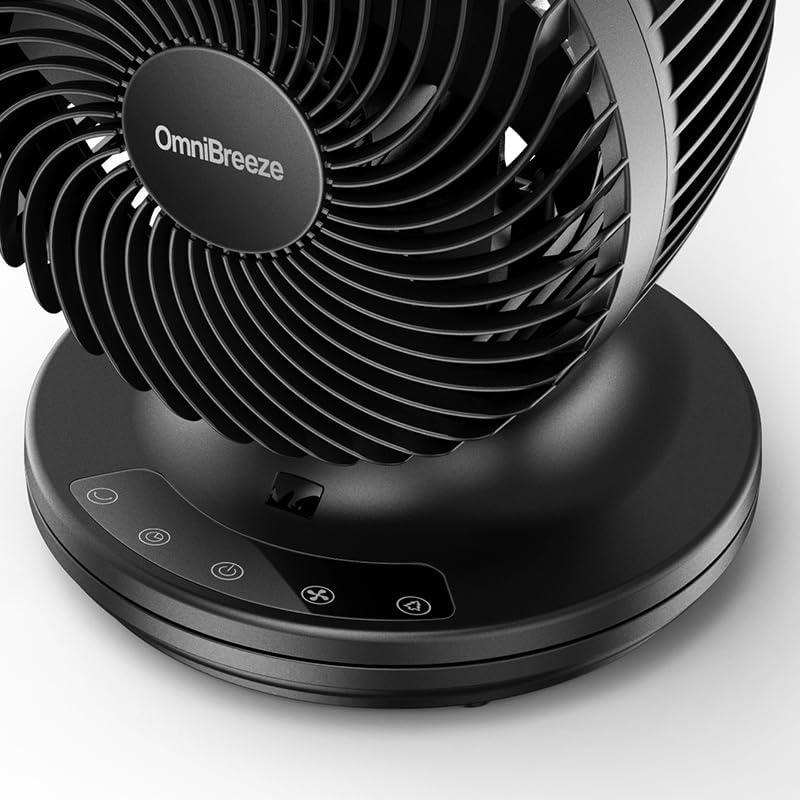 Ventilador de Mesa OmniBreeze FC15-23MR 6" Negro con Control Remoto