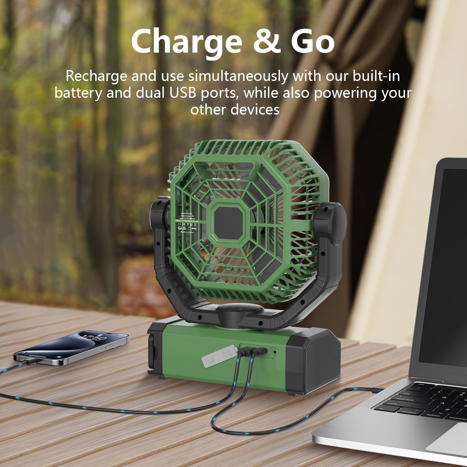 Ventilador Portátil Allsion GYFS-01 24000mAh con Control Remoto