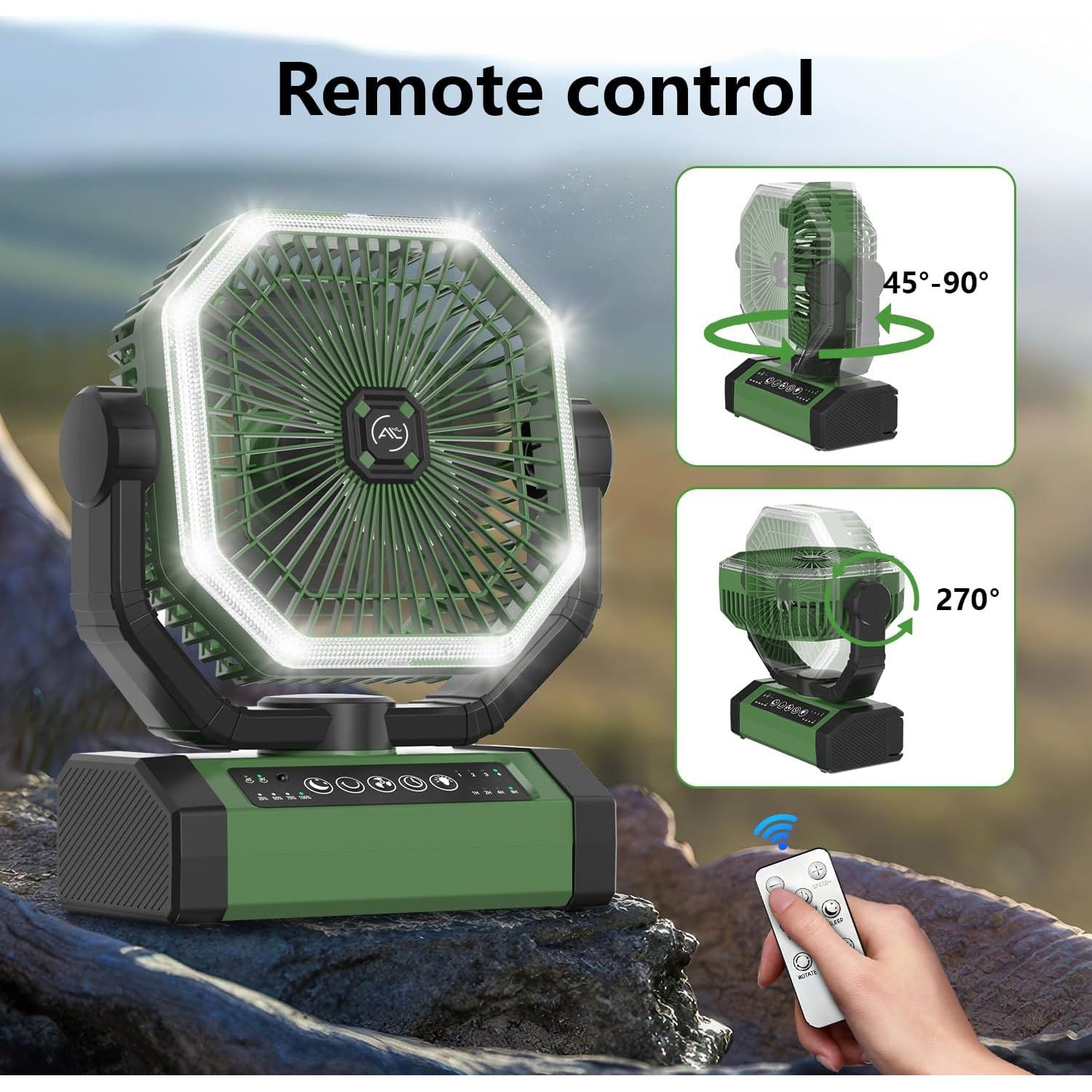 Ventilador Portátil Allsion GYFS-01 24000mAh con Control Remoto