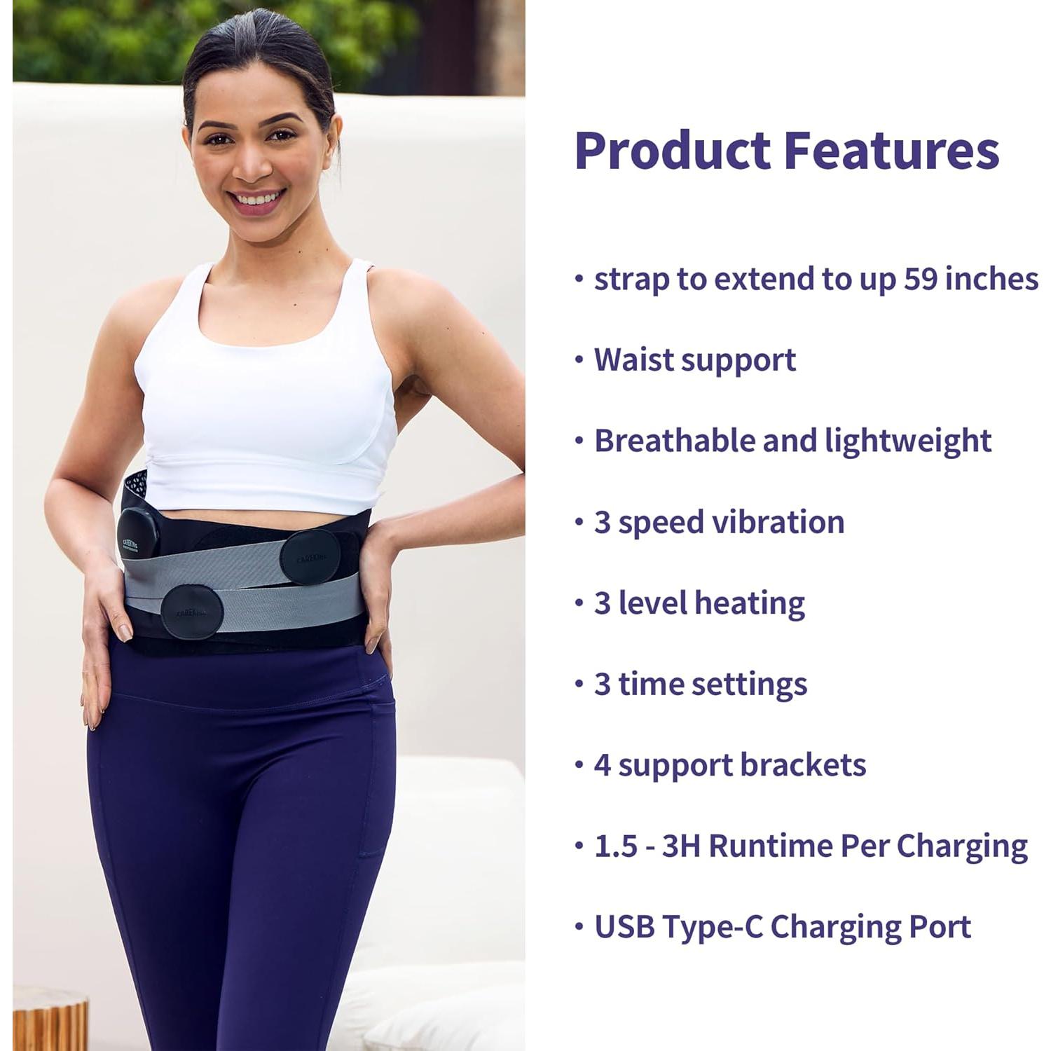 Almohadilla Térmica Inalámbrica CAREKING B68 con Masaje y Calor