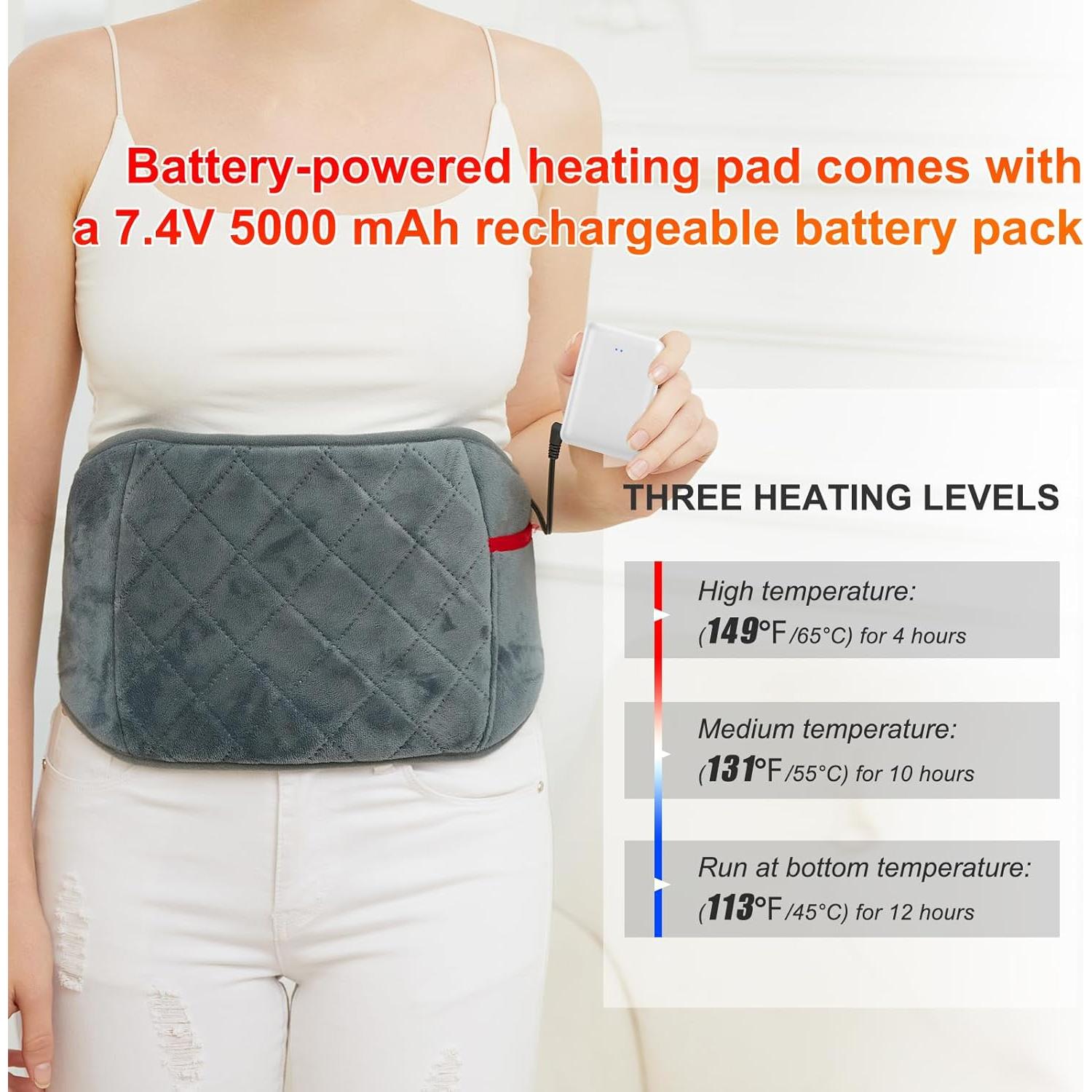 Almohadilla Calefactora Inalámbrica CURODAR 42x19cm 10000mAh