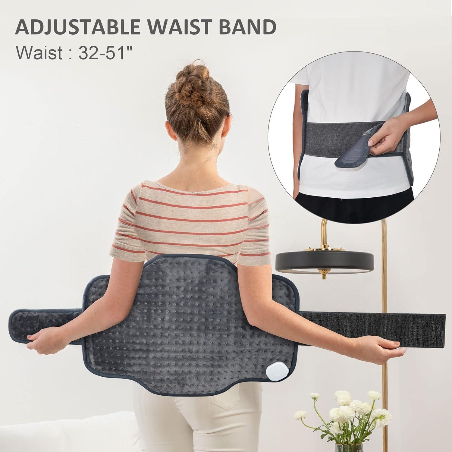 Almohadilla Térmica Snailax 40x61 cm con 6 Niveles de Calor