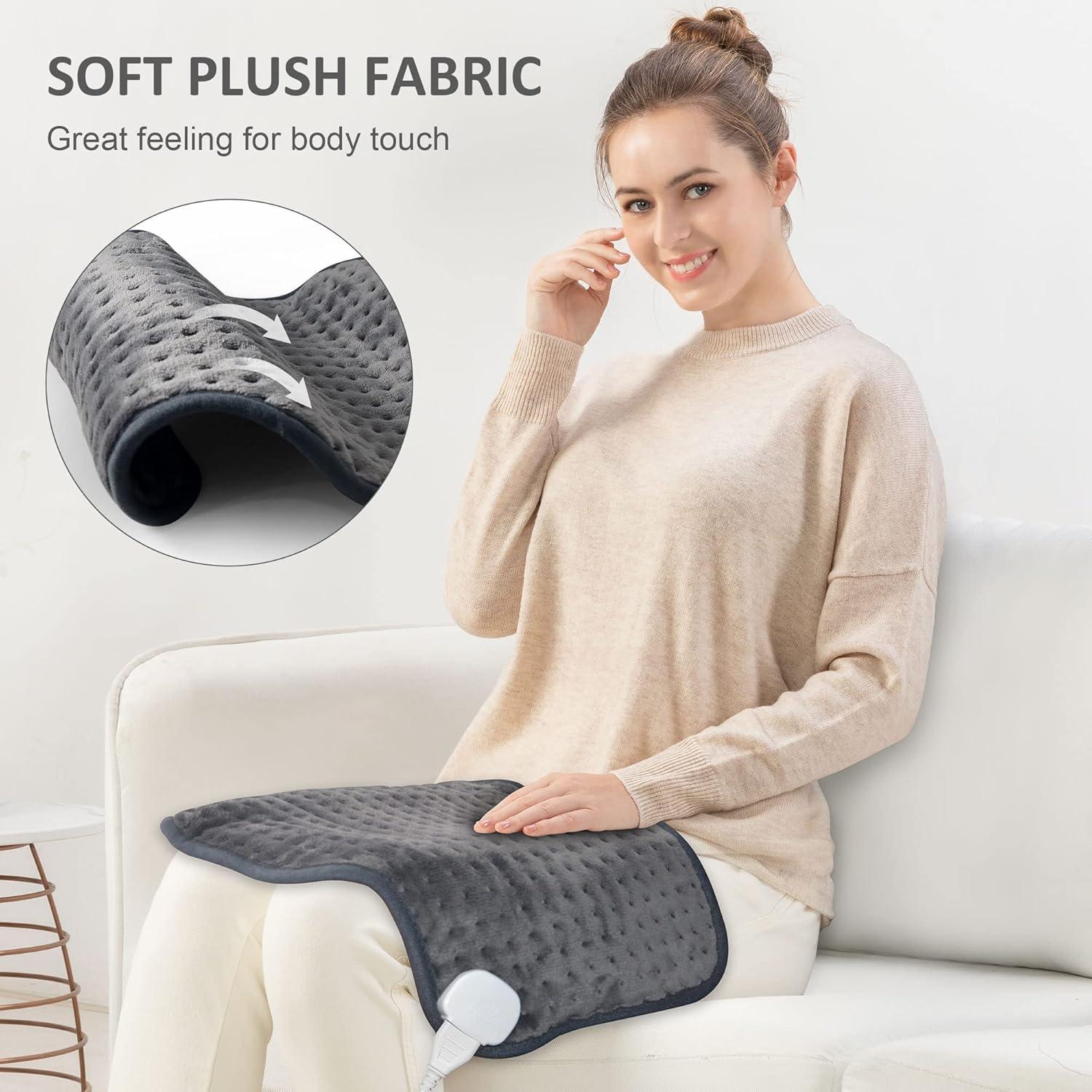 Almohadilla Térmica Snailax 40x61 cm con 6 Niveles de Calor