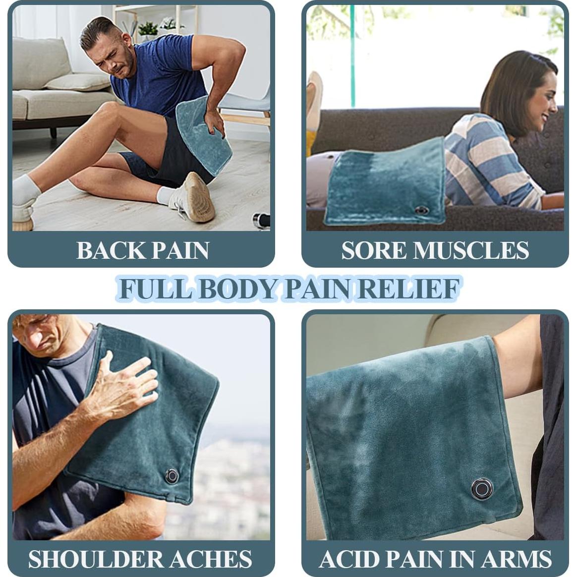 Almohadilla Térmica USB C 12V Topfeel 60x30 cm 3 Niveles Calor