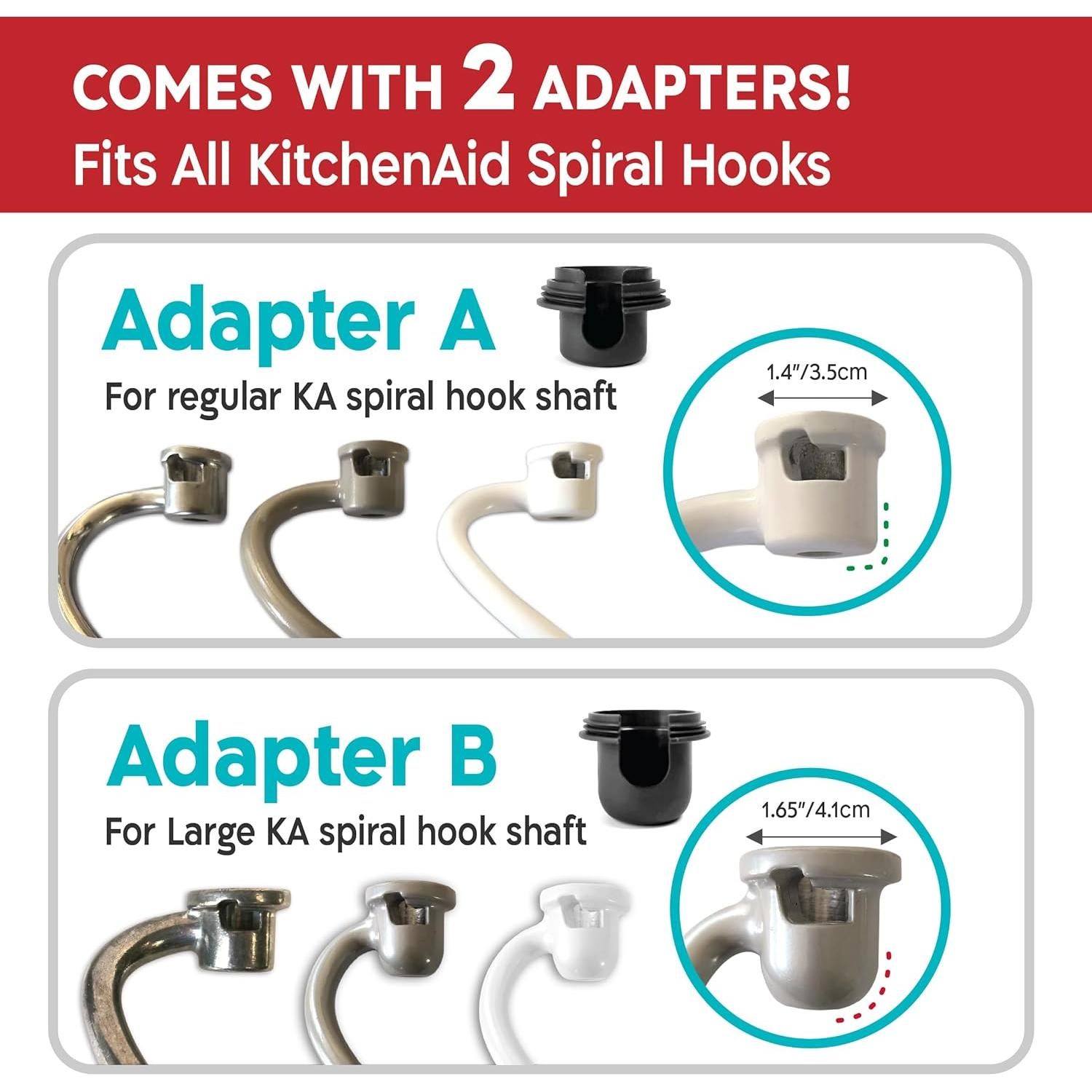 Escudo de Masa KitchenAid - Compatible con Ganchos Espirales