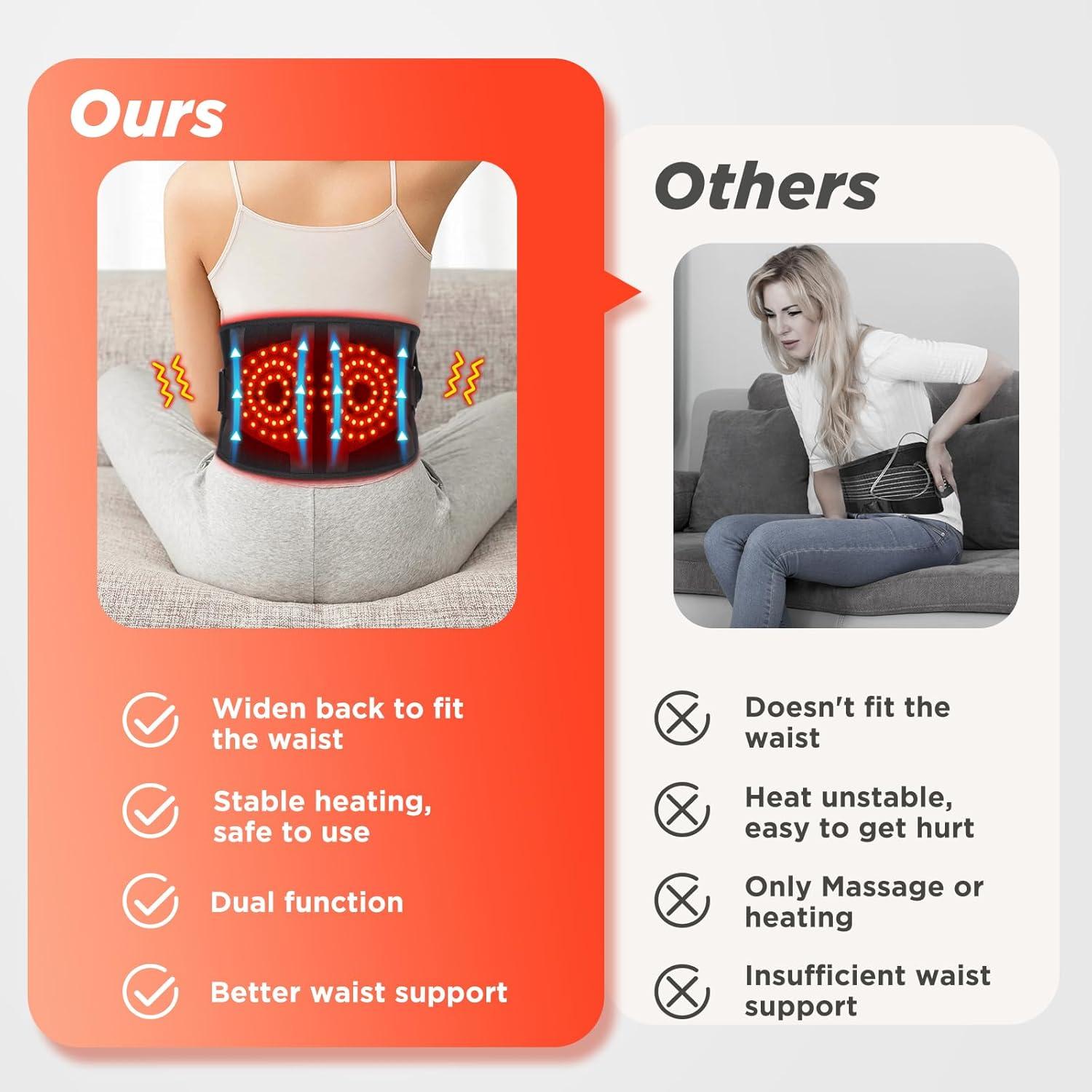 Almohadilla Calefactora Inalámbrica MOAJAZA con Masaje 120x24cm