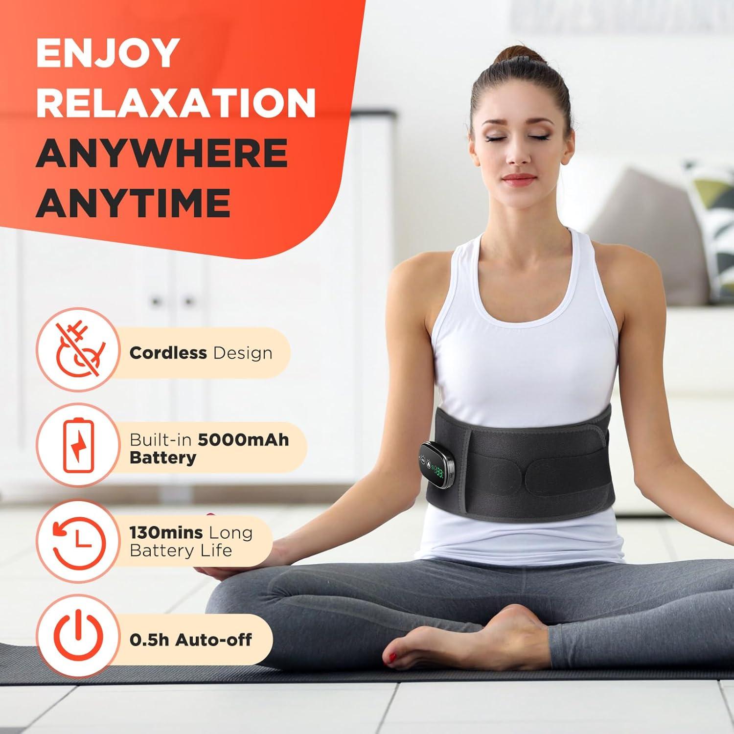 Almohadilla Calefactora Inalámbrica MOAJAZA con Masaje 120x24cm