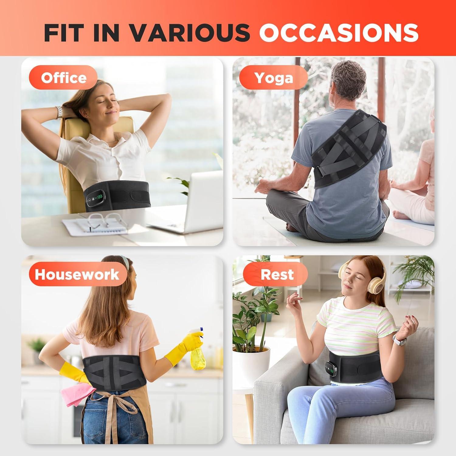 Almohadilla Calefactora Inalámbrica MOAJAZA con Masaje 120x24cm