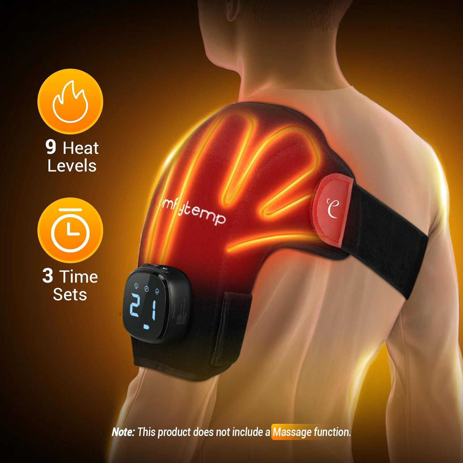 Almohadilla Térmica Inalámbrica Comfytemp para Hombro - 9 Niveles de Calor