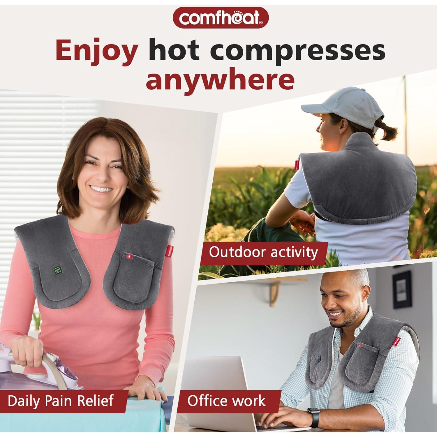 Almohadilla Térmica Inalámbrica Comfheat para Cuello y Hombros