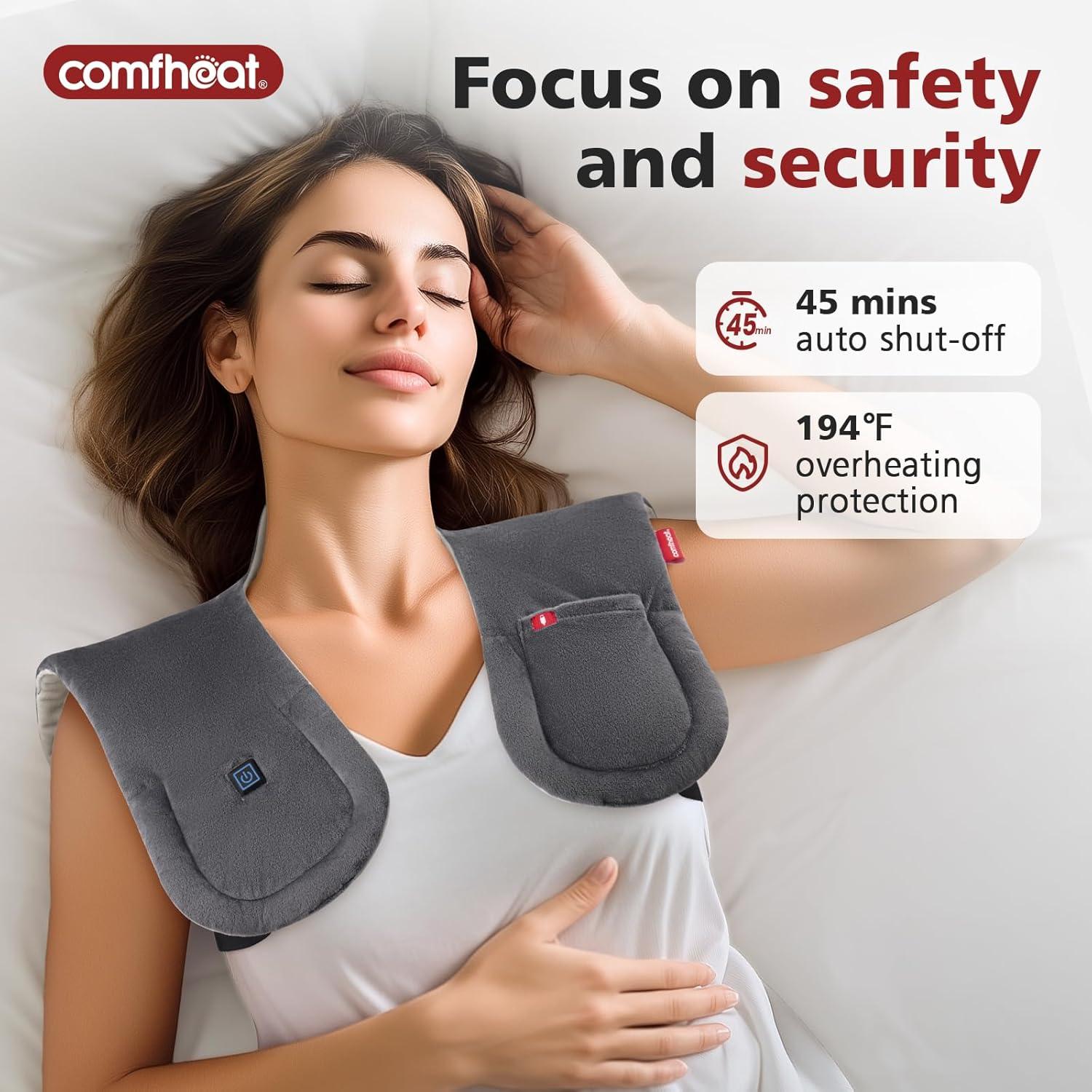 Almohadilla Térmica Inalámbrica Comfheat para Cuello y Hombros