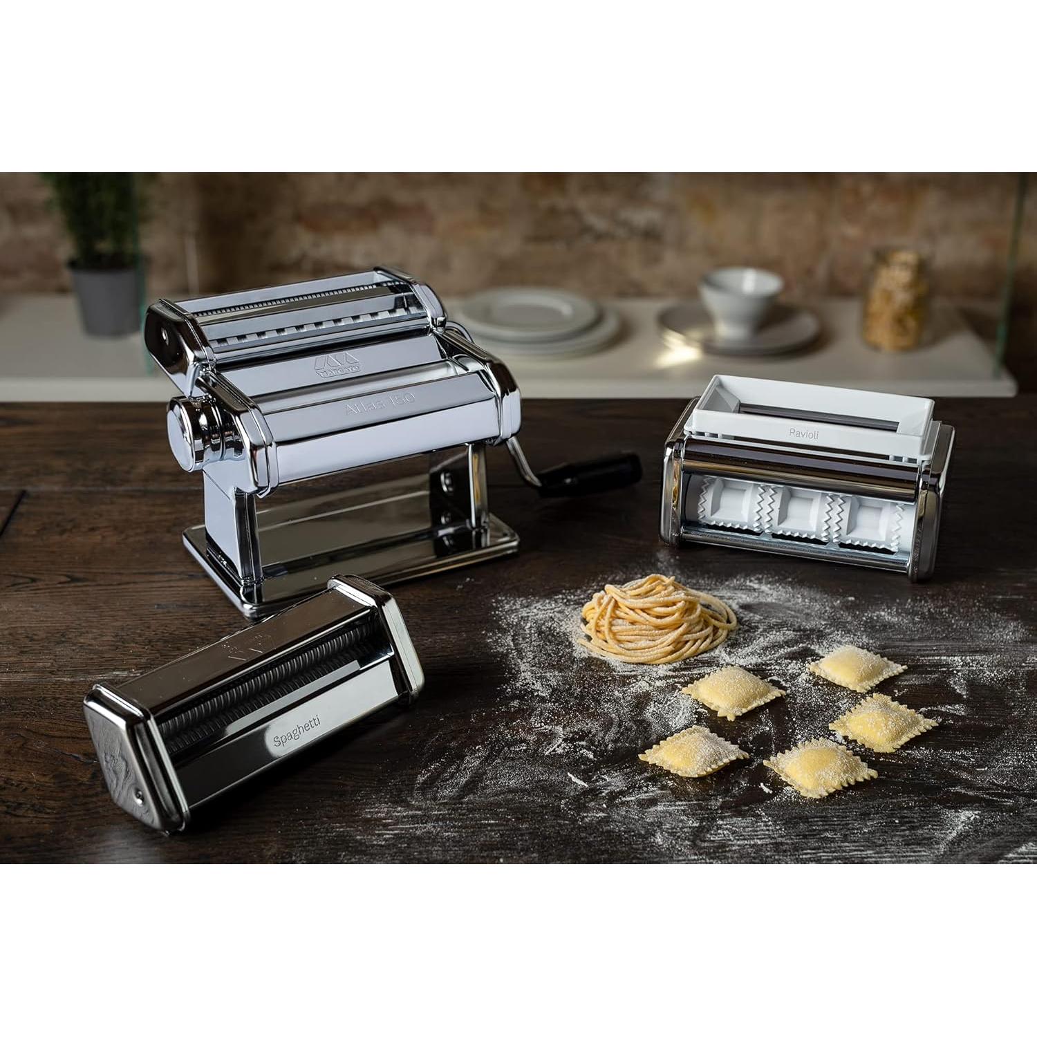 Set de Regalo de Pasta Marcato Atlas 150 - Acero Cromado