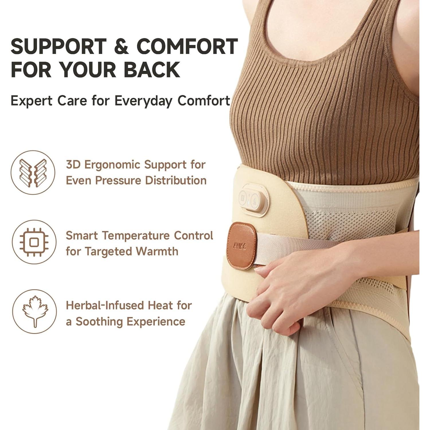 Almohadilla Térmica Inalámbrica AWIL para Alivio de Dolor Lumbar