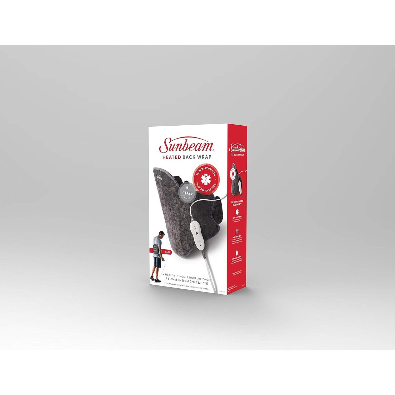 Envoltura Térmica Sunbeam para Espalda 58.4 x 38.1 cm Gris