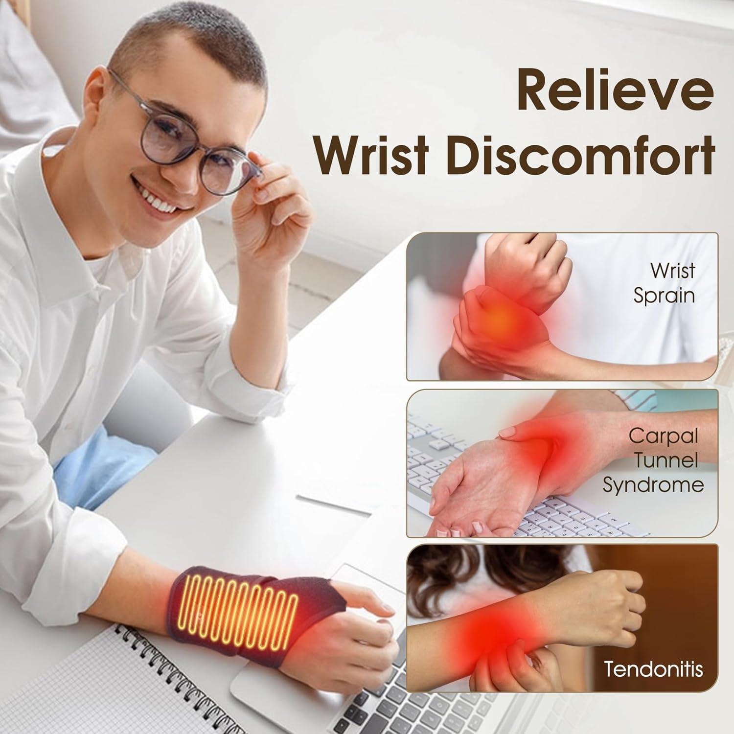 Almohadilla Térmica Inalámbrica ComfyThera para Muñeca - 2 Niveles de Calor