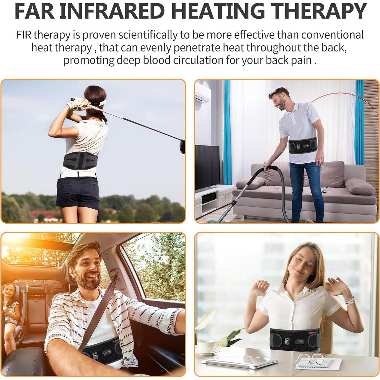 Cinturón Calentado Inalámbrico FEETMOR para Espalda