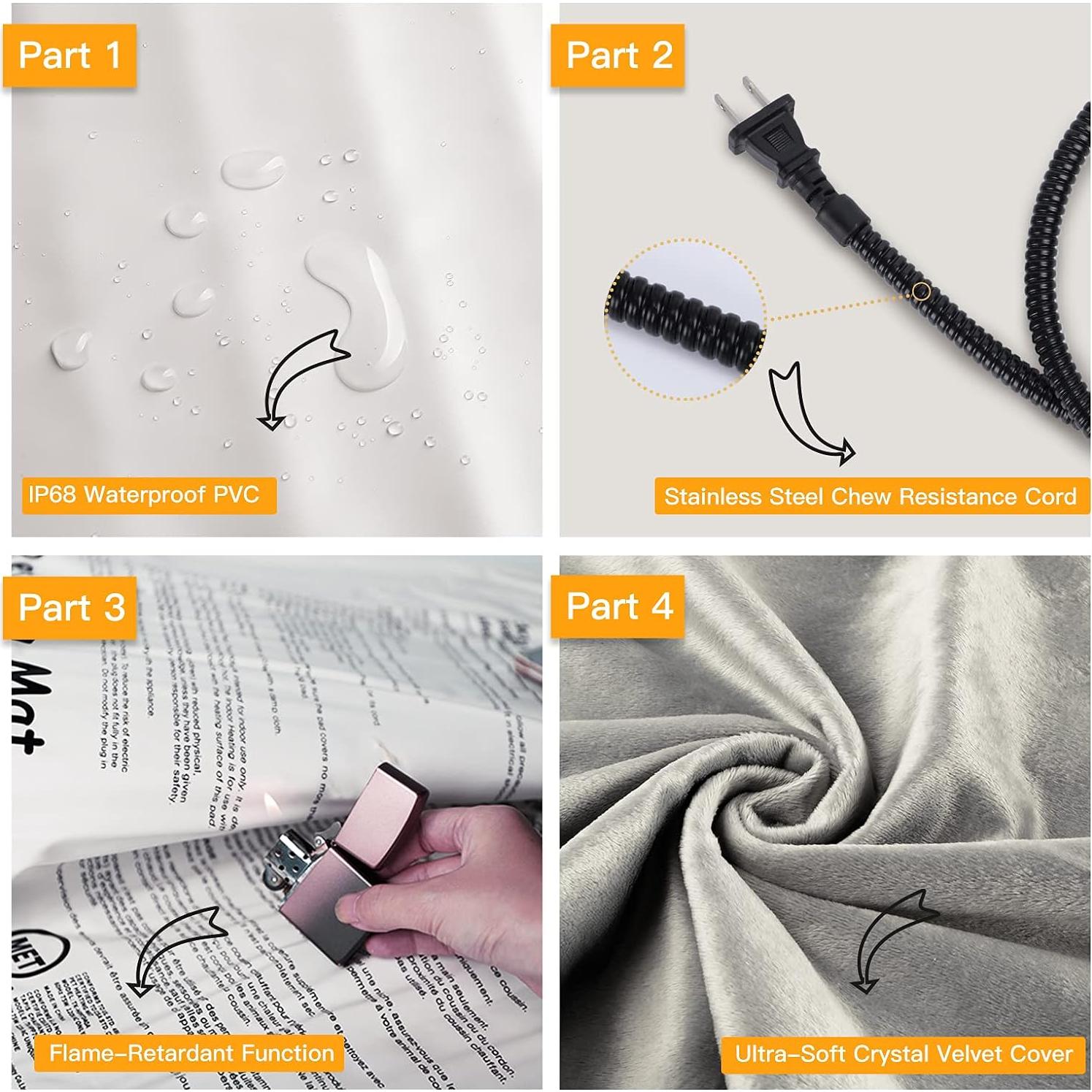 Almohadilla Térmica Grande Toozey para Mascotas 89x61cm