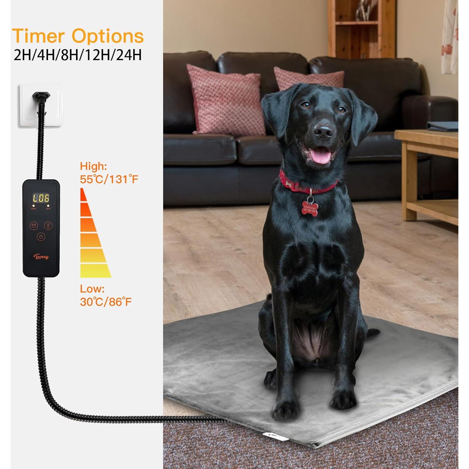 Almohadilla Térmica Grande Toozey para Mascotas 89x61cm