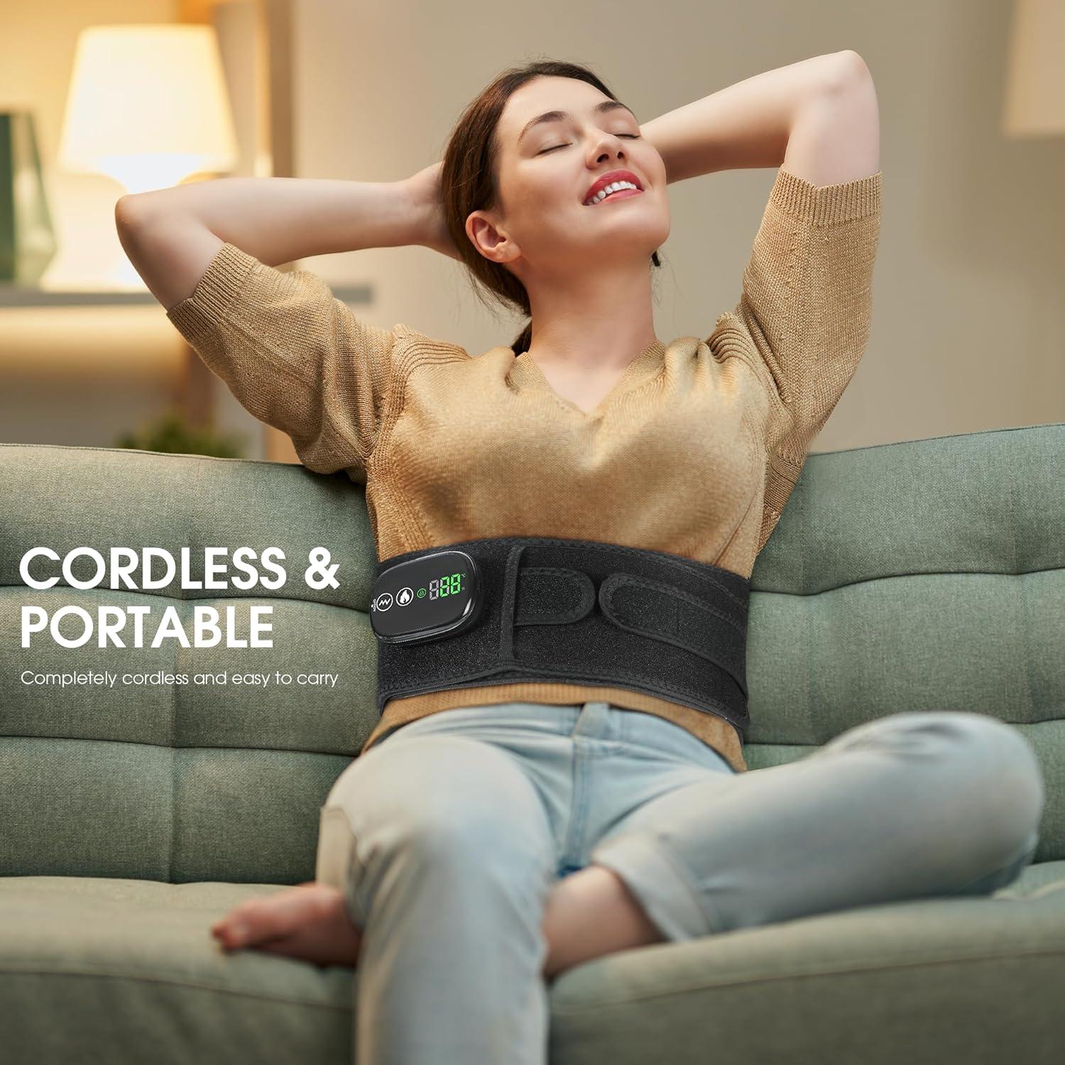 Masajeador de Espalda Calentado YUANBO Inalámbrico 3 Modos