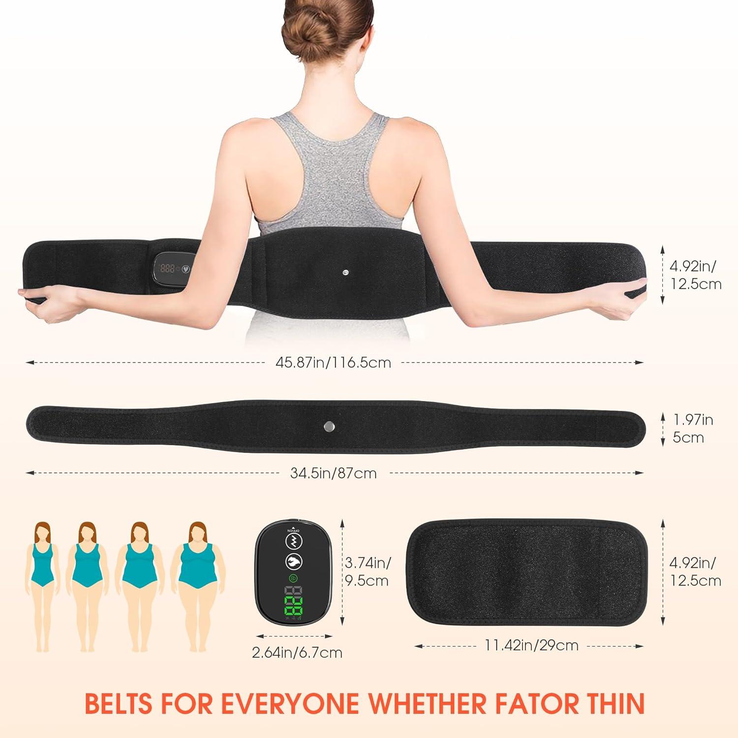 Masajeador de Espalda Calentado YUANBO Inalámbrico 3 Modos