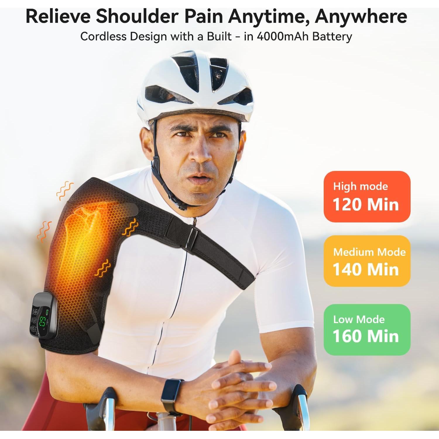 Funda de Masaje Calentada Carecomfi para Hombros 4000mAh