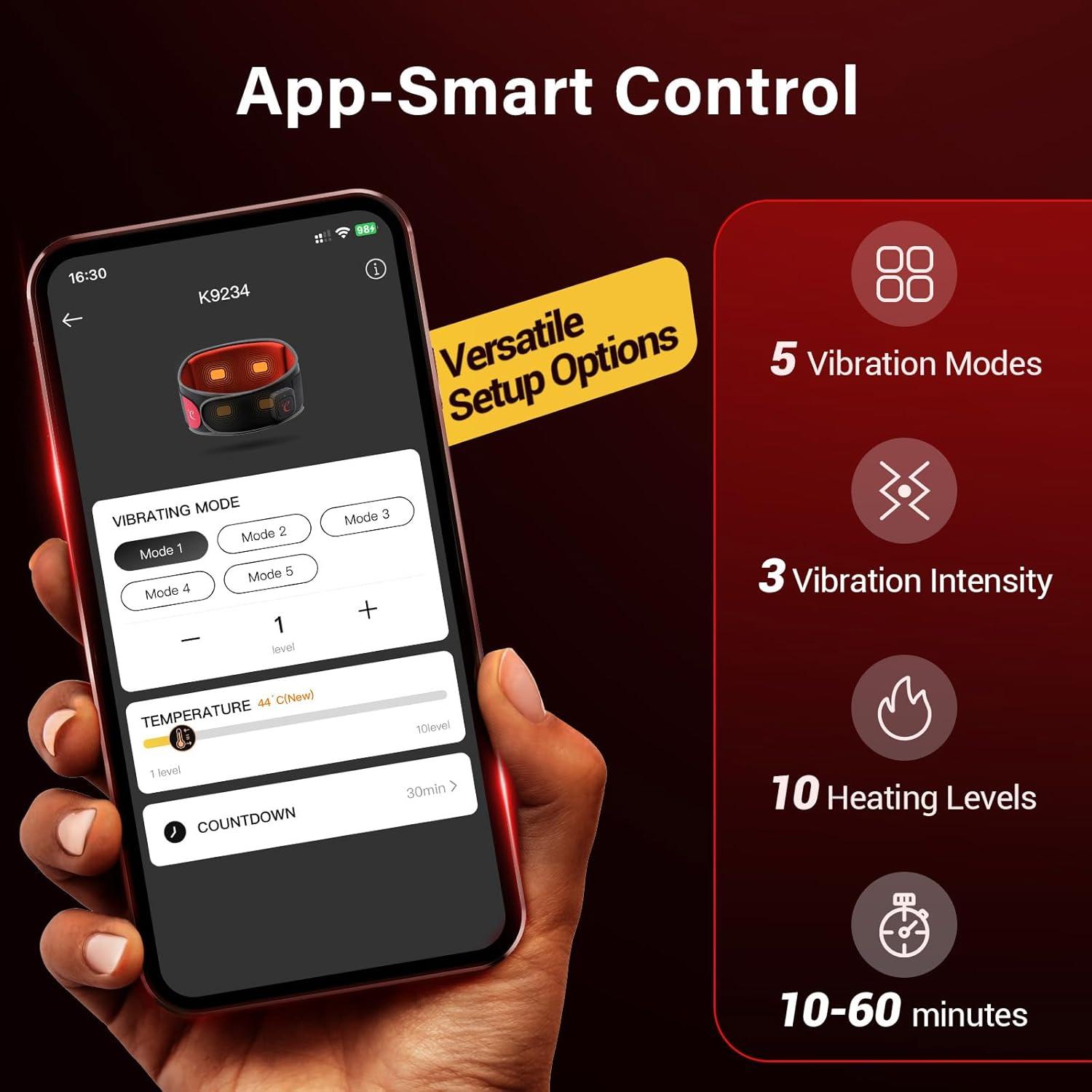 Almohadilla Calentadora Comfytemp Inalámbrica con Masajeador