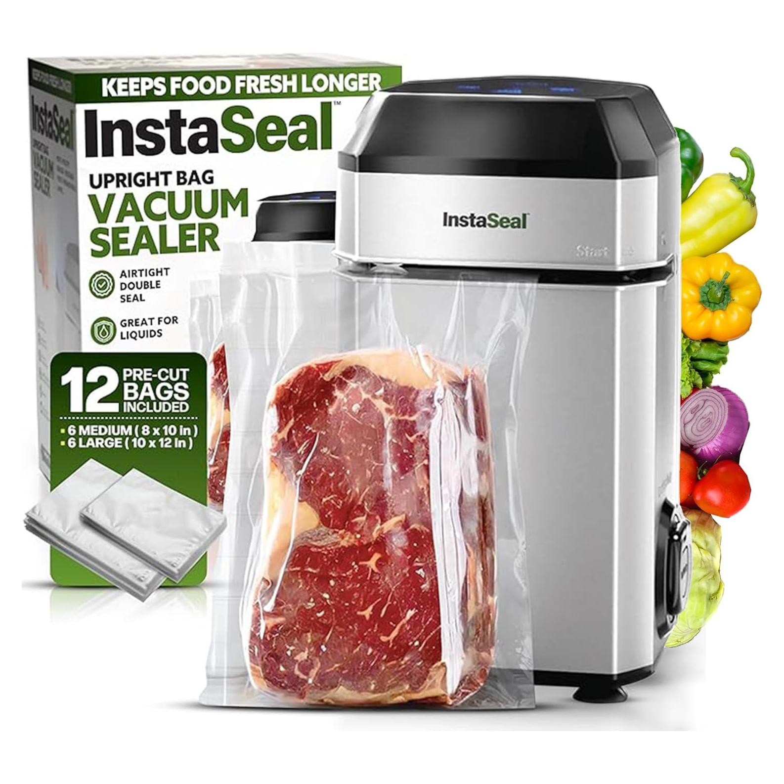 Selladora al Vacío Emson InstaSeal Compacta con 12 Bolsas