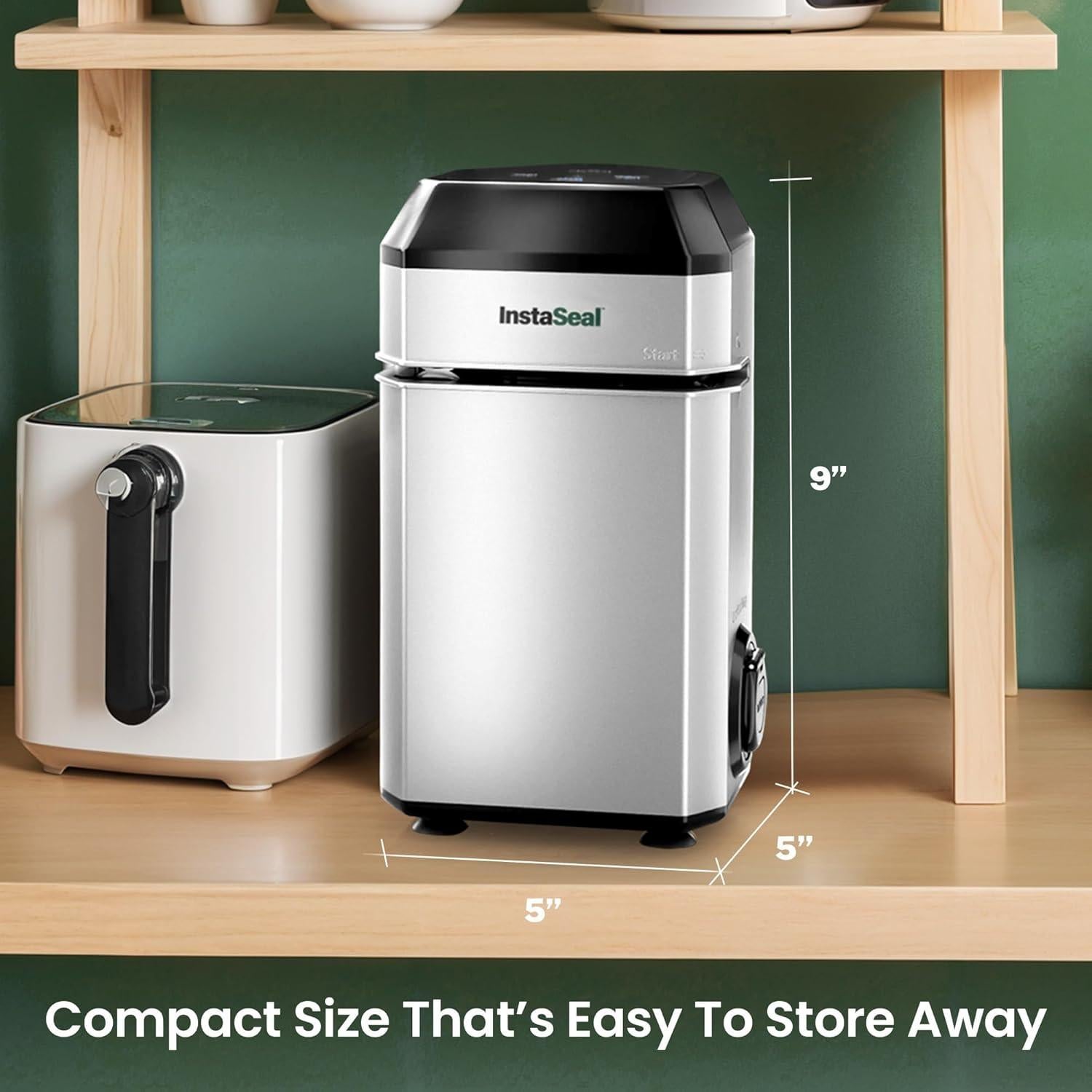 Selladora al Vacío Emson InstaSeal Compacta con 12 Bolsas