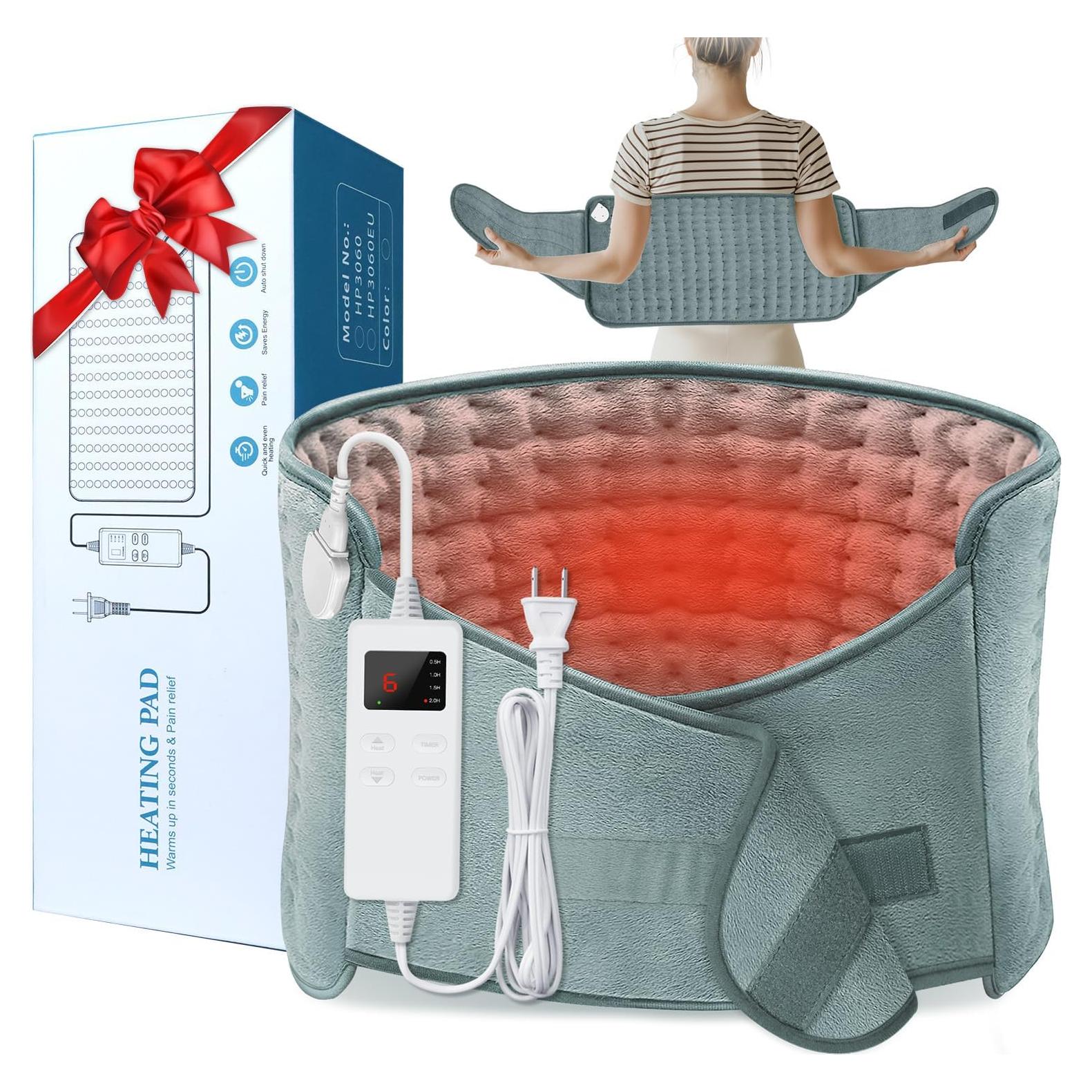 Almohadilla Calefactora Eléctrica IGXHAVIZ 30x60cm con Cinturón