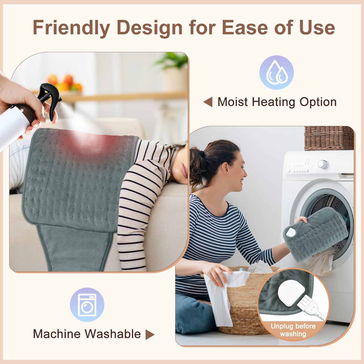 Almohadilla Calefactora Eléctrica IGXHAVIZ 30x60cm con Cinturón