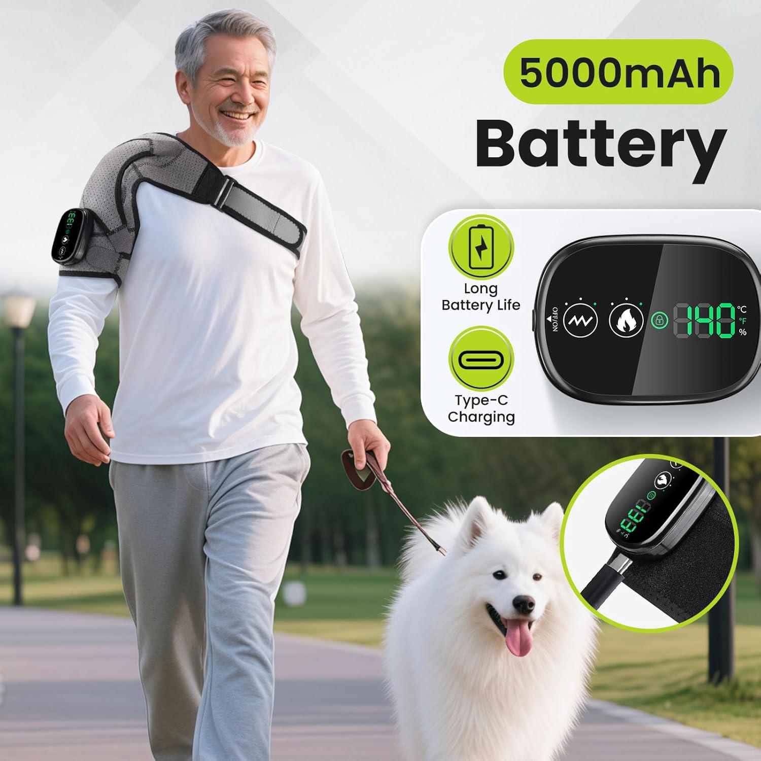 Almohadilla Calentadora Inalámbrica FlareMore para Hombros 3 Niveles