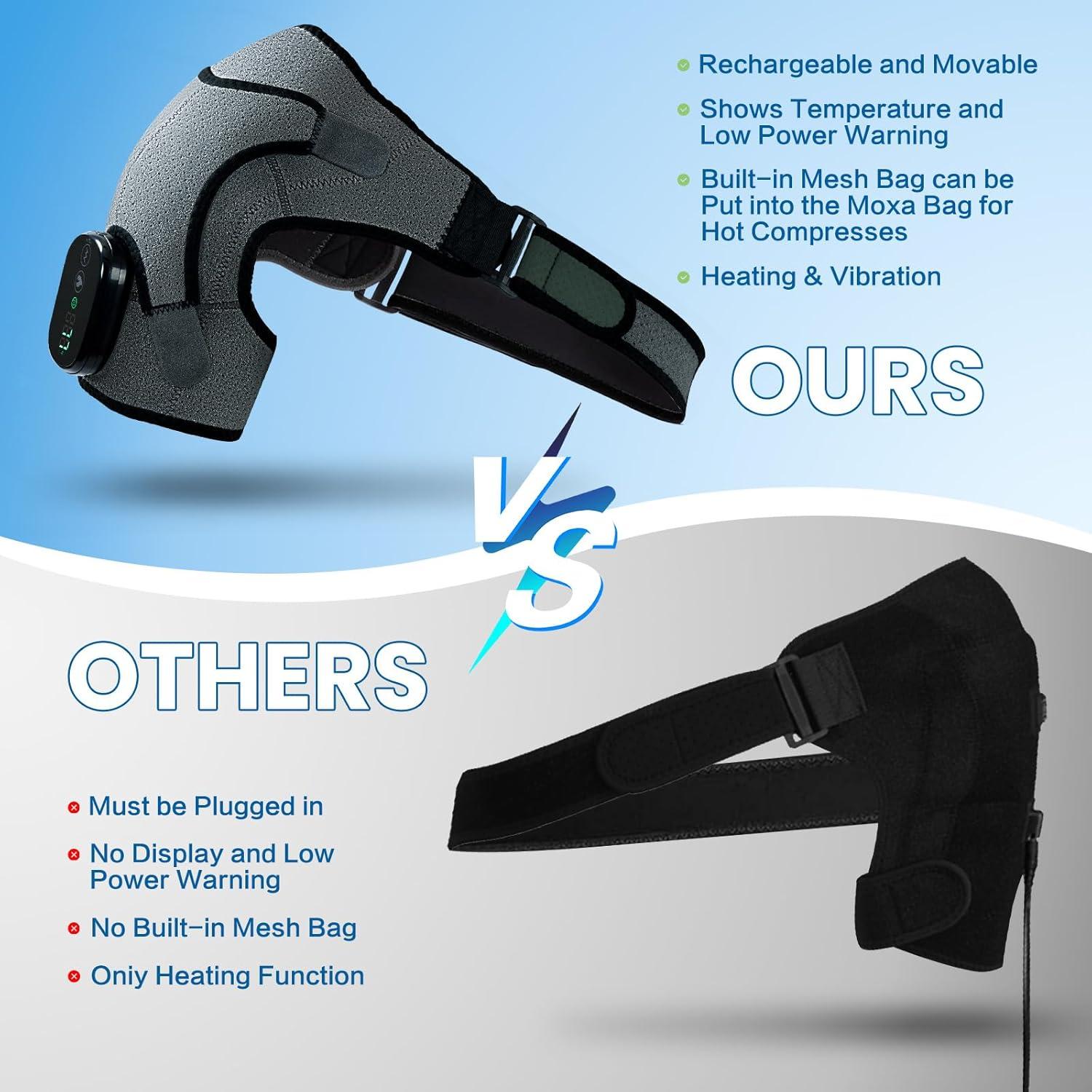 Funda Calentada para Hombro Hailixuan con Masaje y Calor