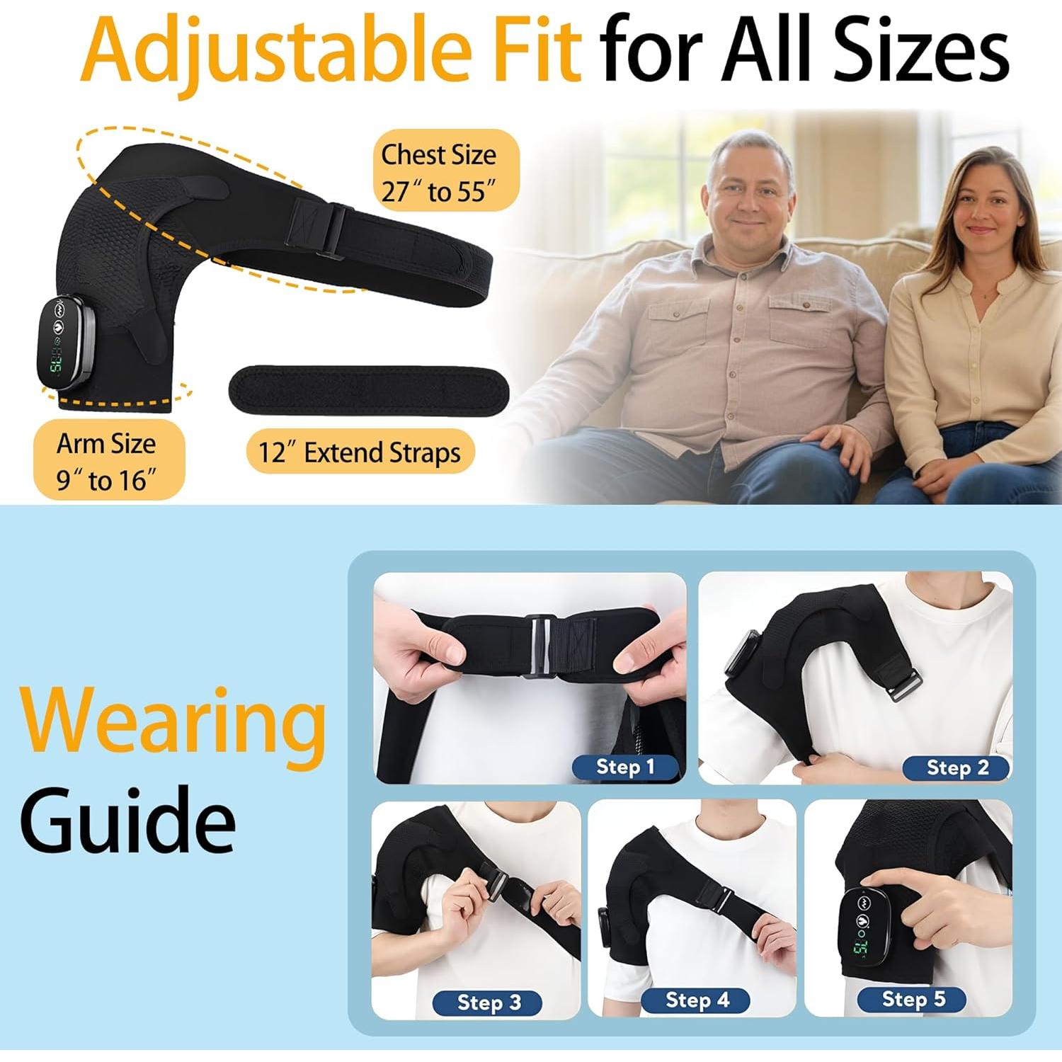 Almohadilla Térmica Inalámbrica InnerZen para Hombros con Masaje