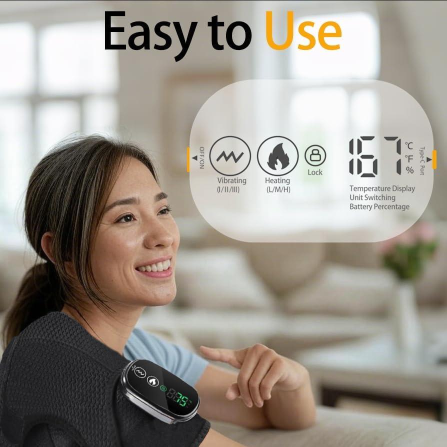 Almohadilla Térmica Inalámbrica InnerZen para Hombros con Masaje