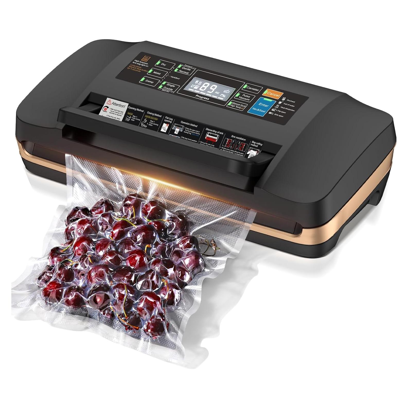 Máquina de Sellado al Vacío QIQIAOB SV608 130W Automática