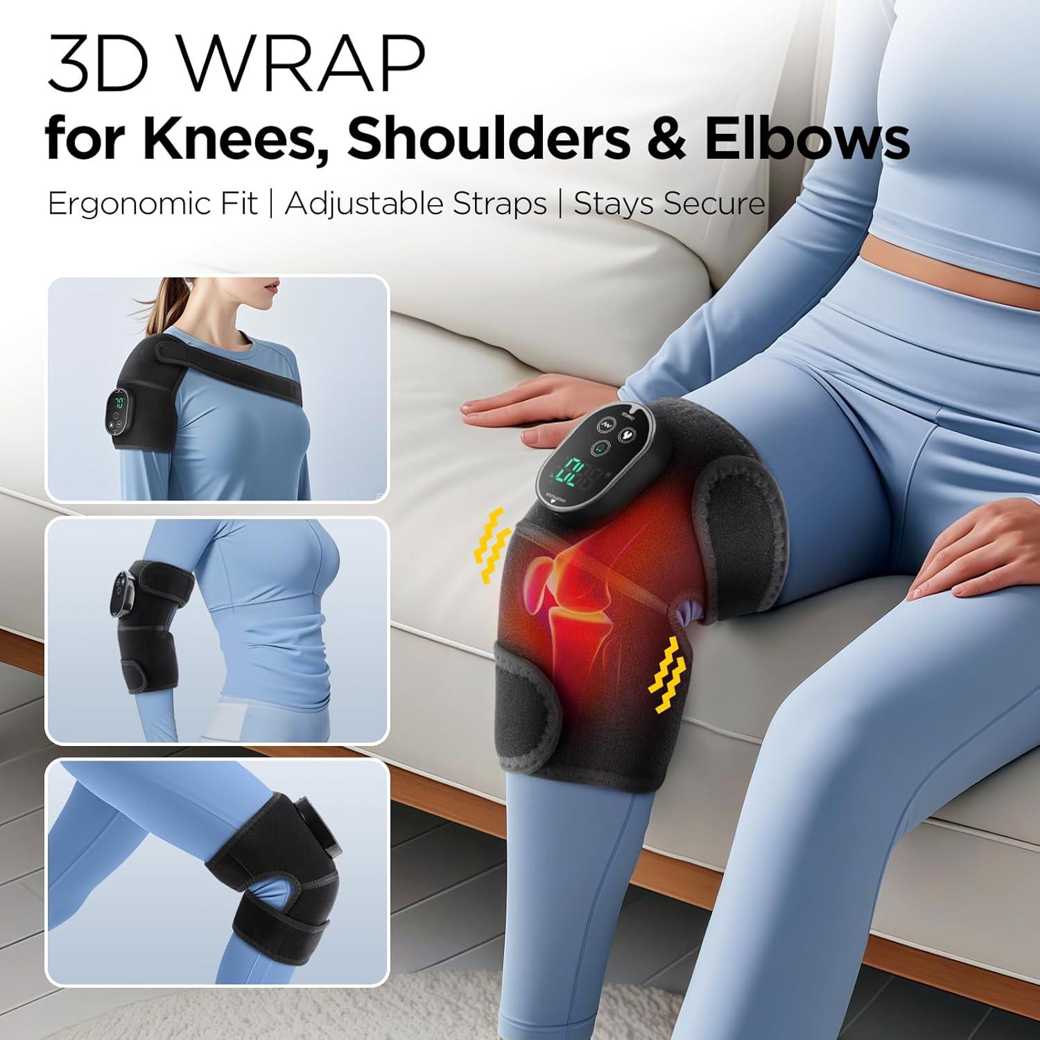 Almohadilla Térmica Inalámbrica WOLOYHEATIE 3 en 1 para Rodilla