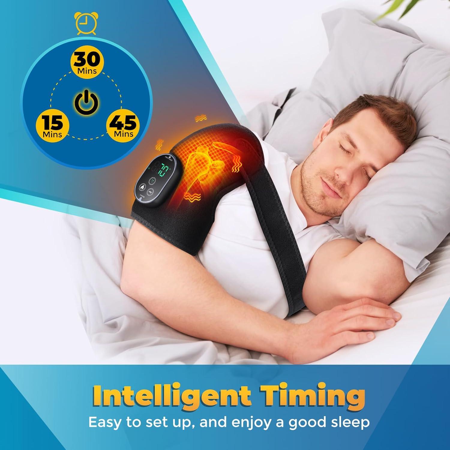 Masajeador de Rodilla Calentado FlareMore Inalámbrico 6 Niveles