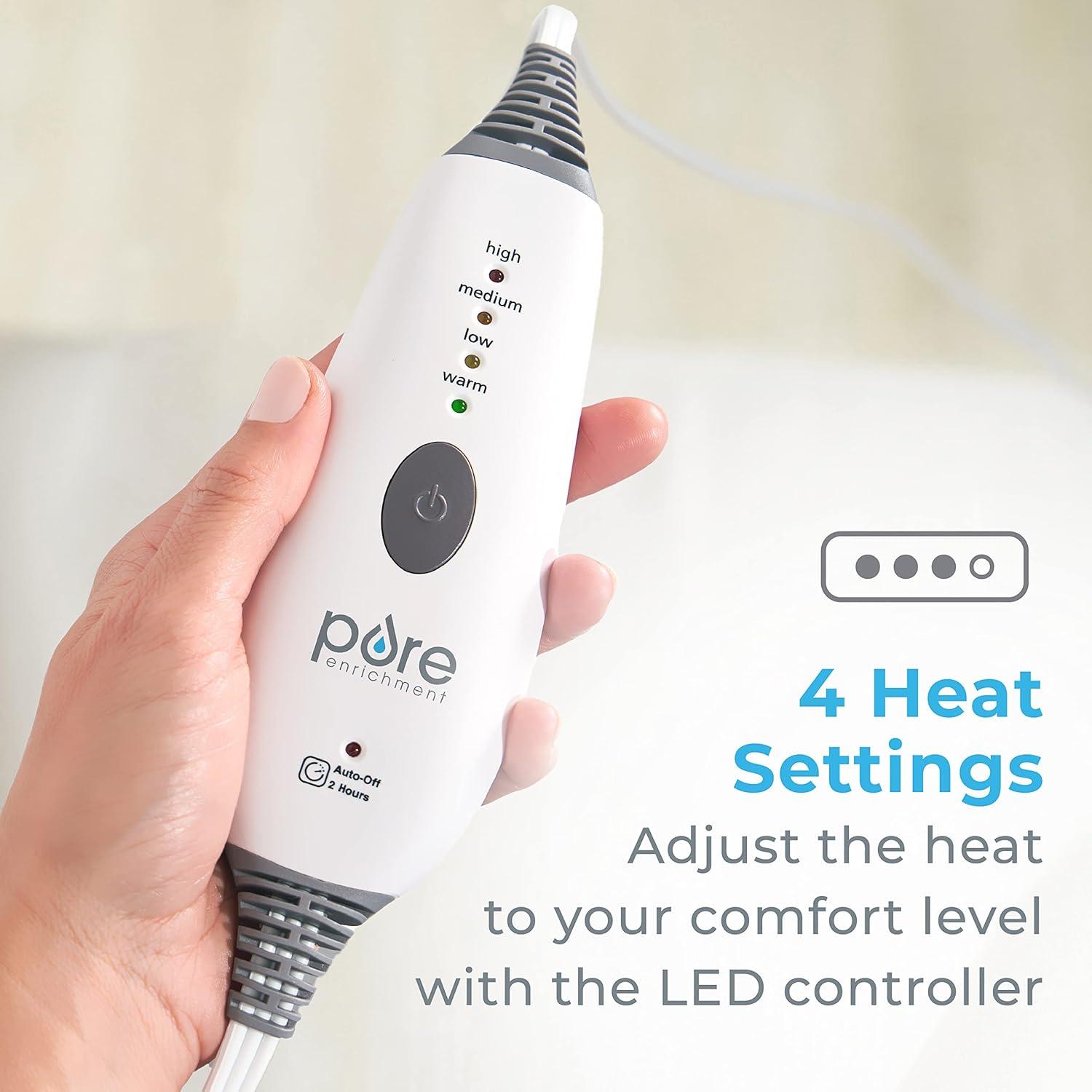 Almohadilla Térmica Eléctrica Pure Enrichment 30x38 cm 4 Calores