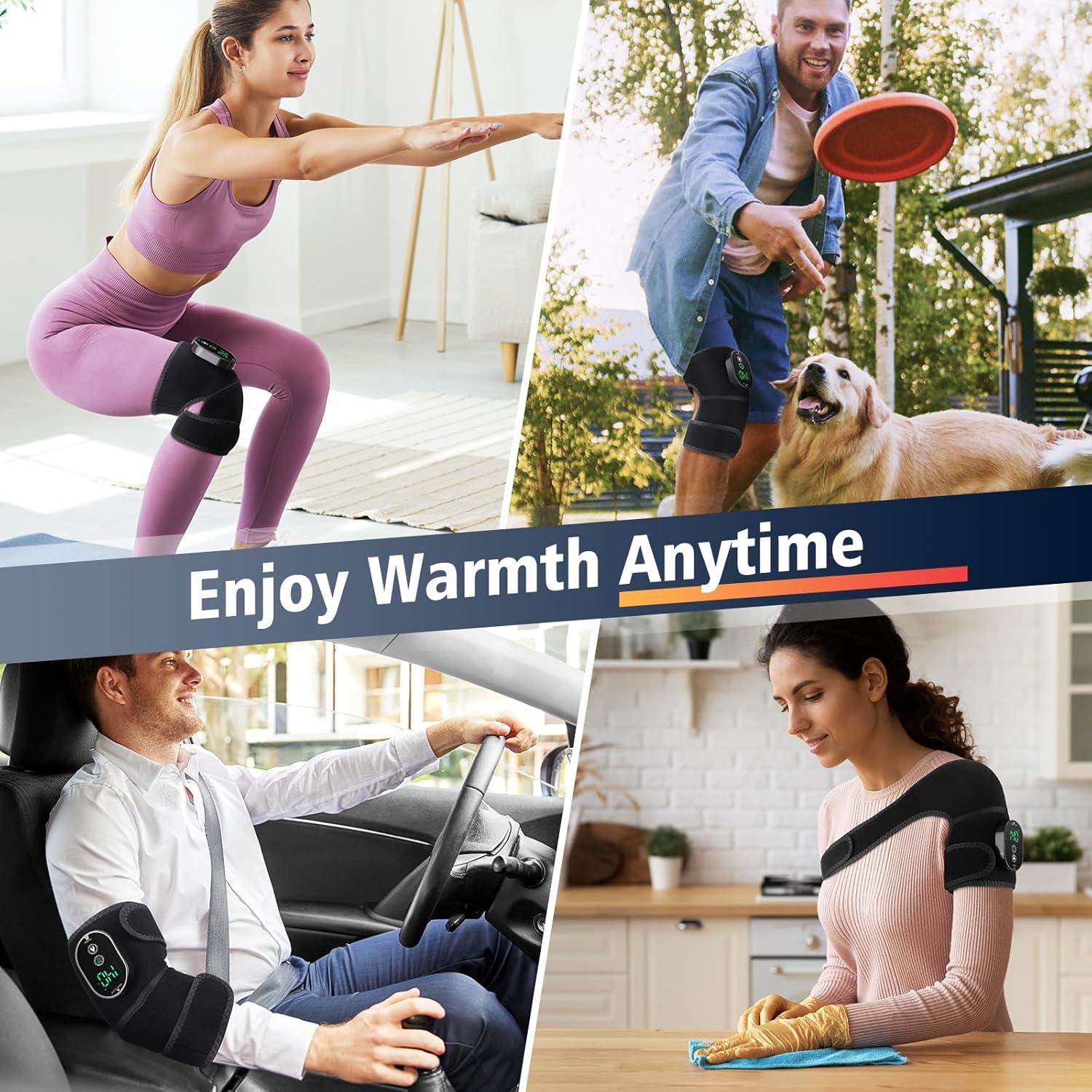 Faja calefactable inalámbrica ROMYSE para rodilla y hombro