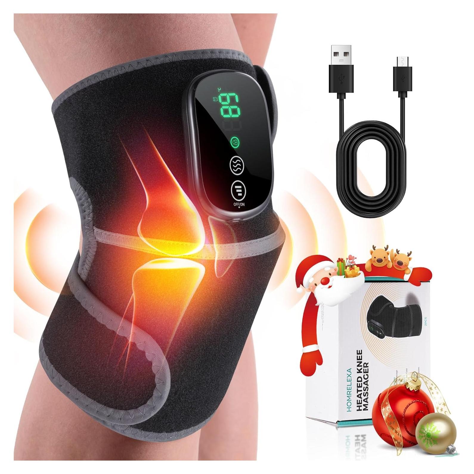 Masajeador de Rodilla Calentado HOMRELEXA 3 en 1 Inalámbrico